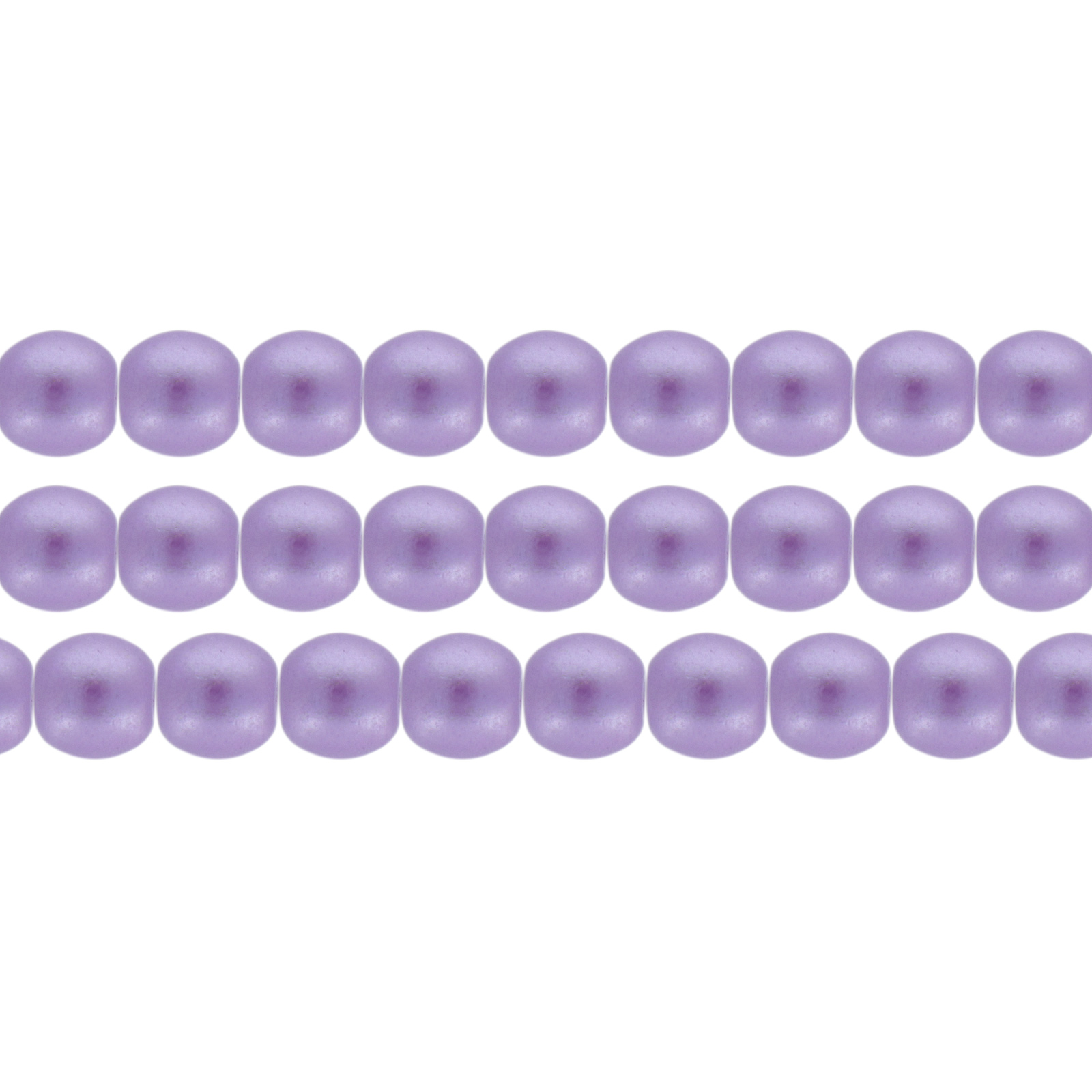 czech glass druk beads - pastel lila 4mm | 100pc