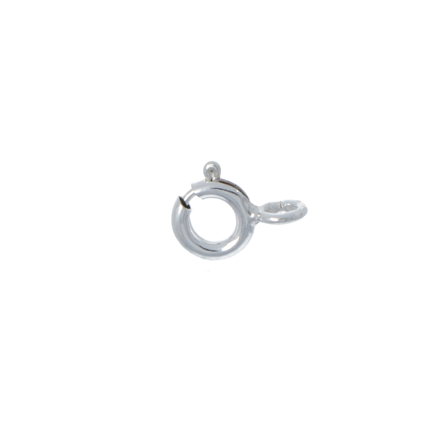 sterling silver spring ring clasp 5mm | 6pc