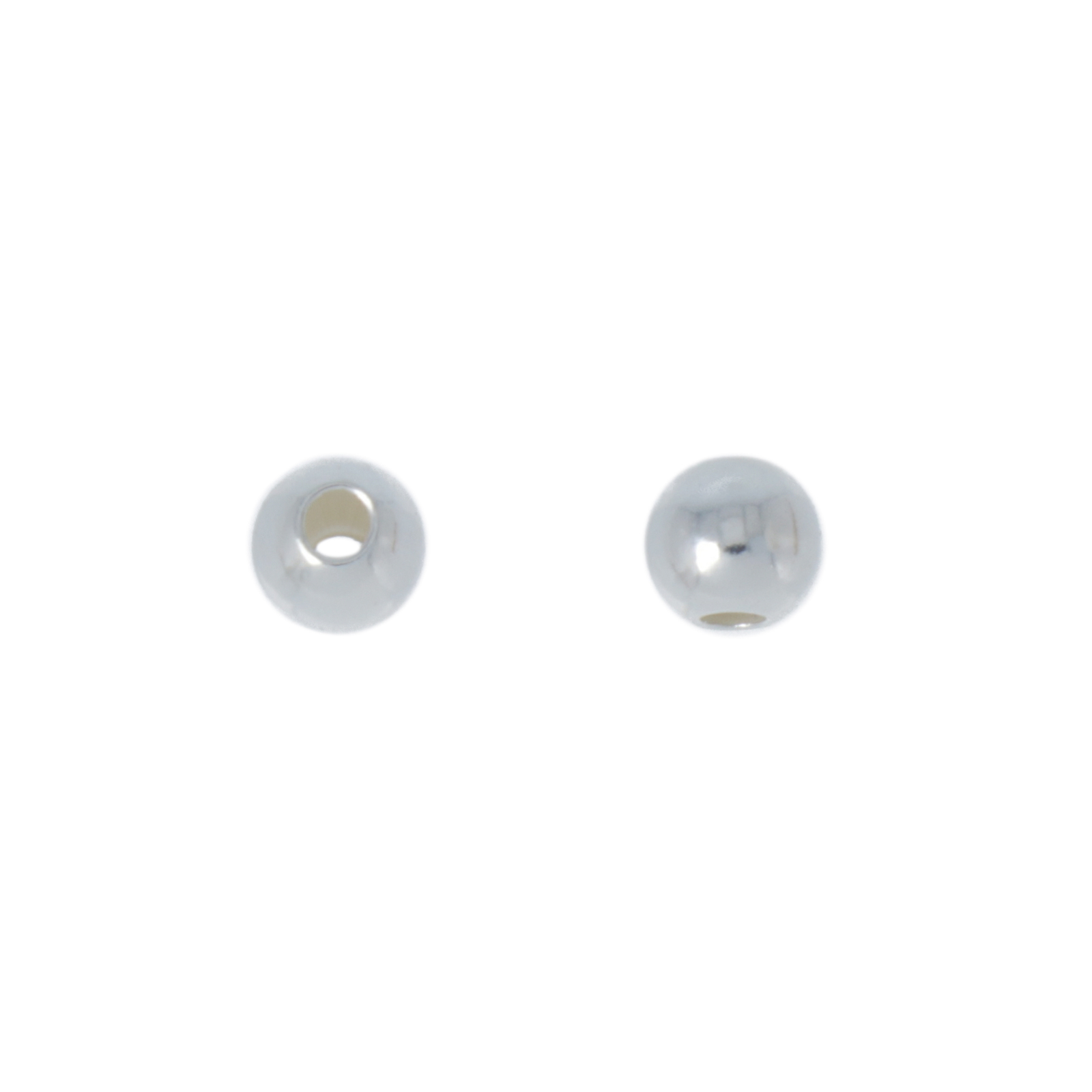 sterling silver bead seamless round 3mm | 20pc