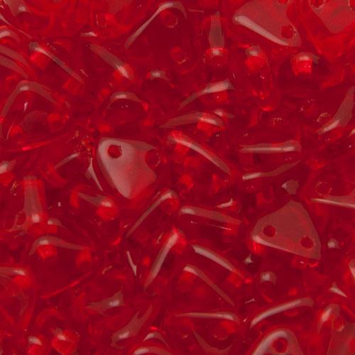 czechmates triangle glasperlen - siam ruby - 6mm | 8gr