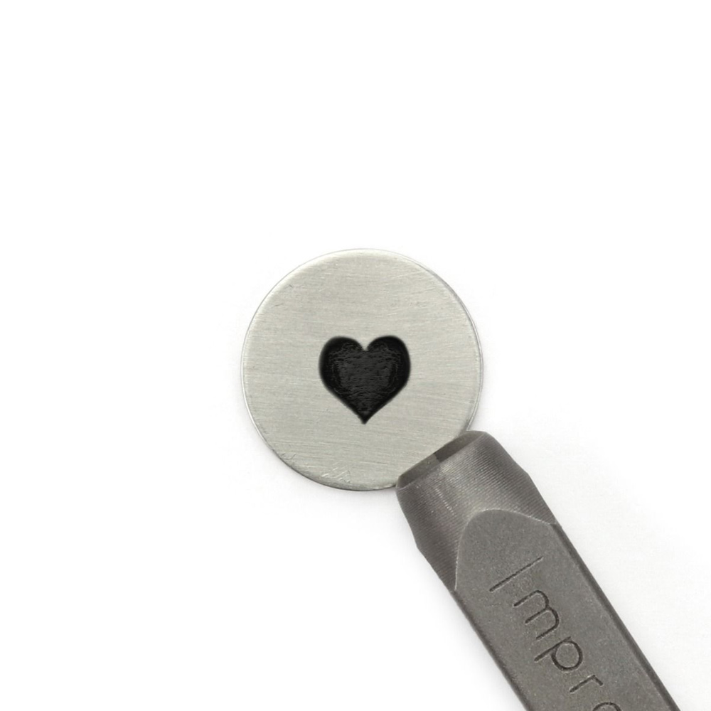 design stamp heart signature 6mm | 1pc