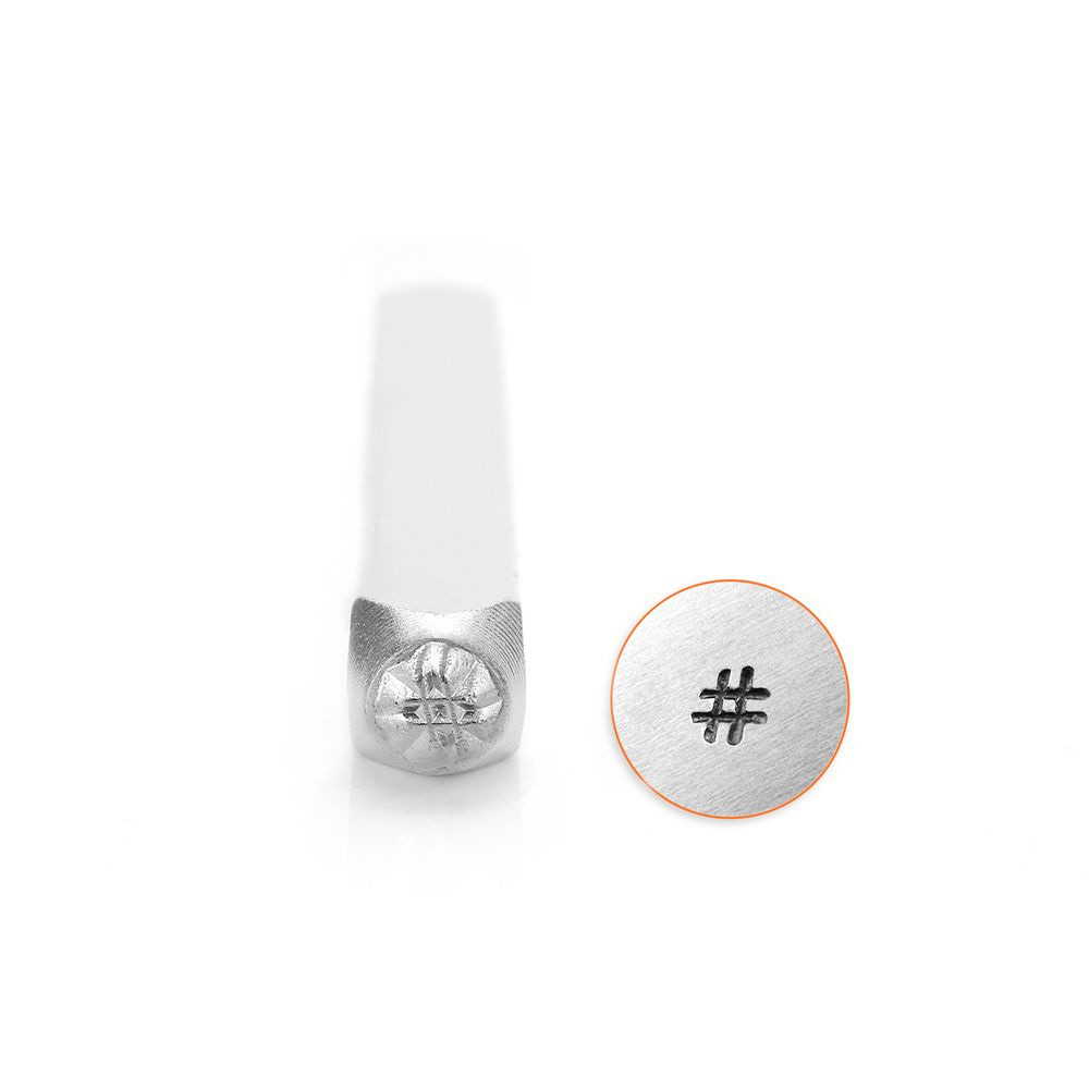 design stamp hashtag 3mm | 1pc