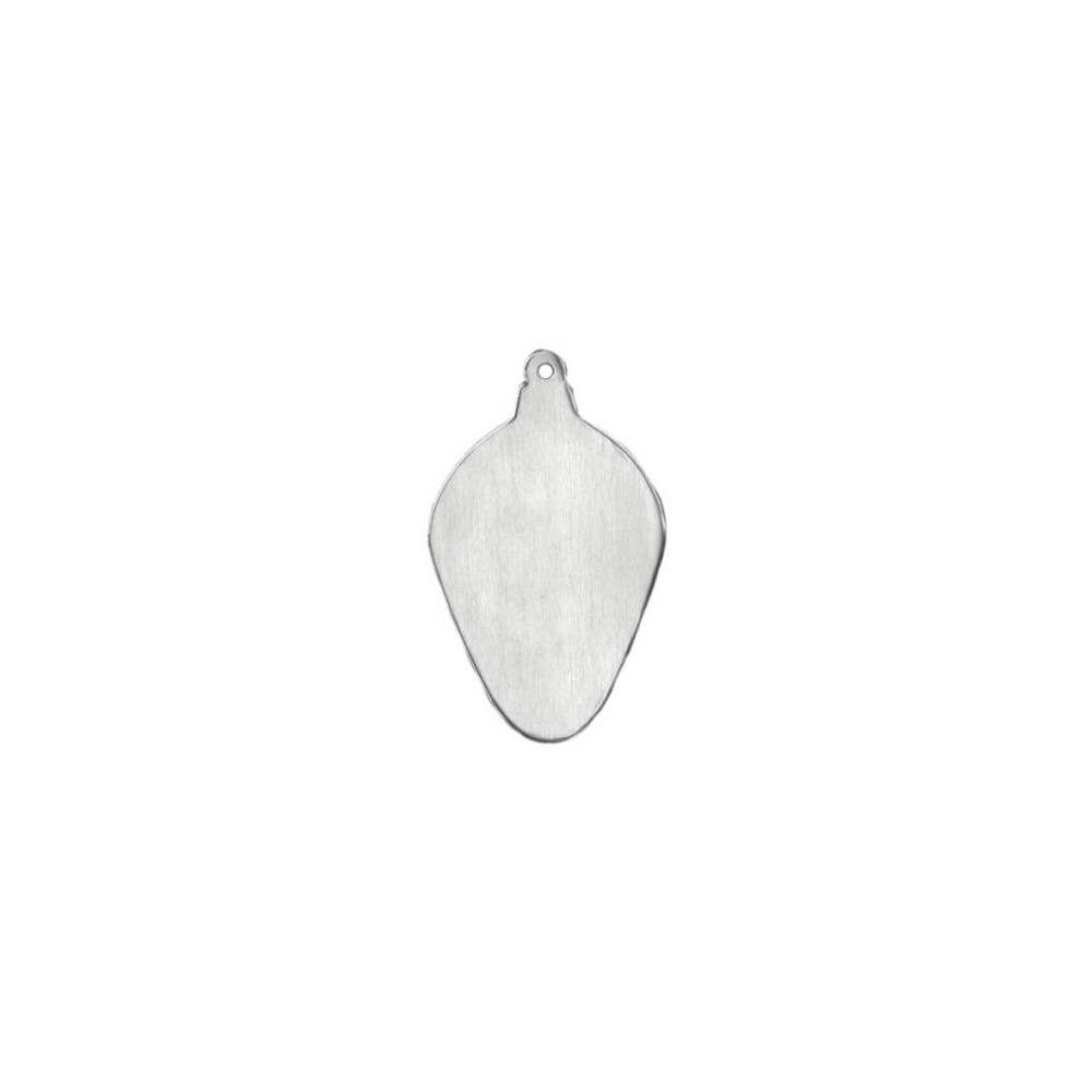metal blanks diy mini bulb ornament aluminium 38x24mm | 1st