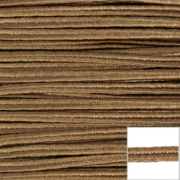 color soutache braid - camel brown 3,5mm | 2mt
