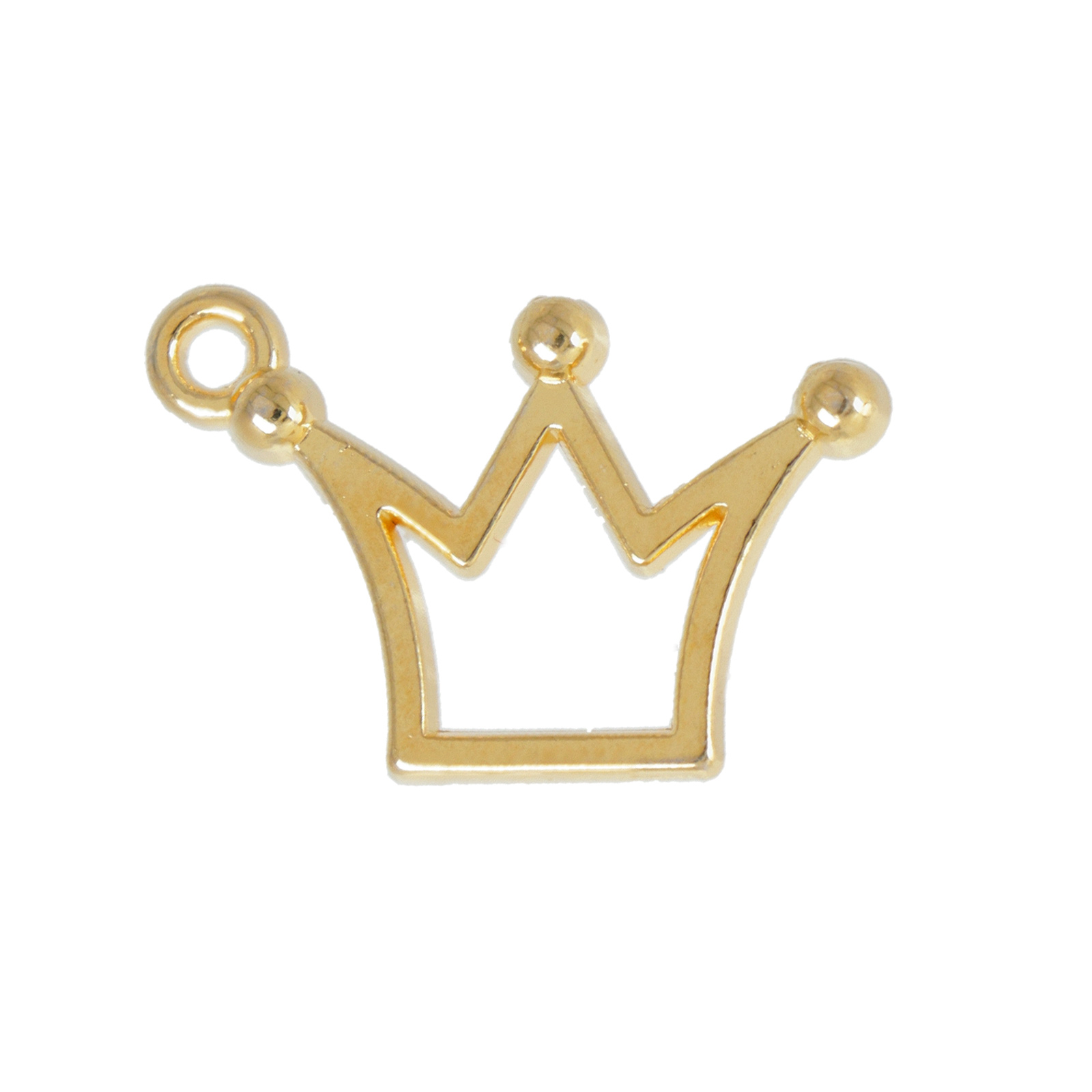 gold plated locket charm 18x13mm | 2pc