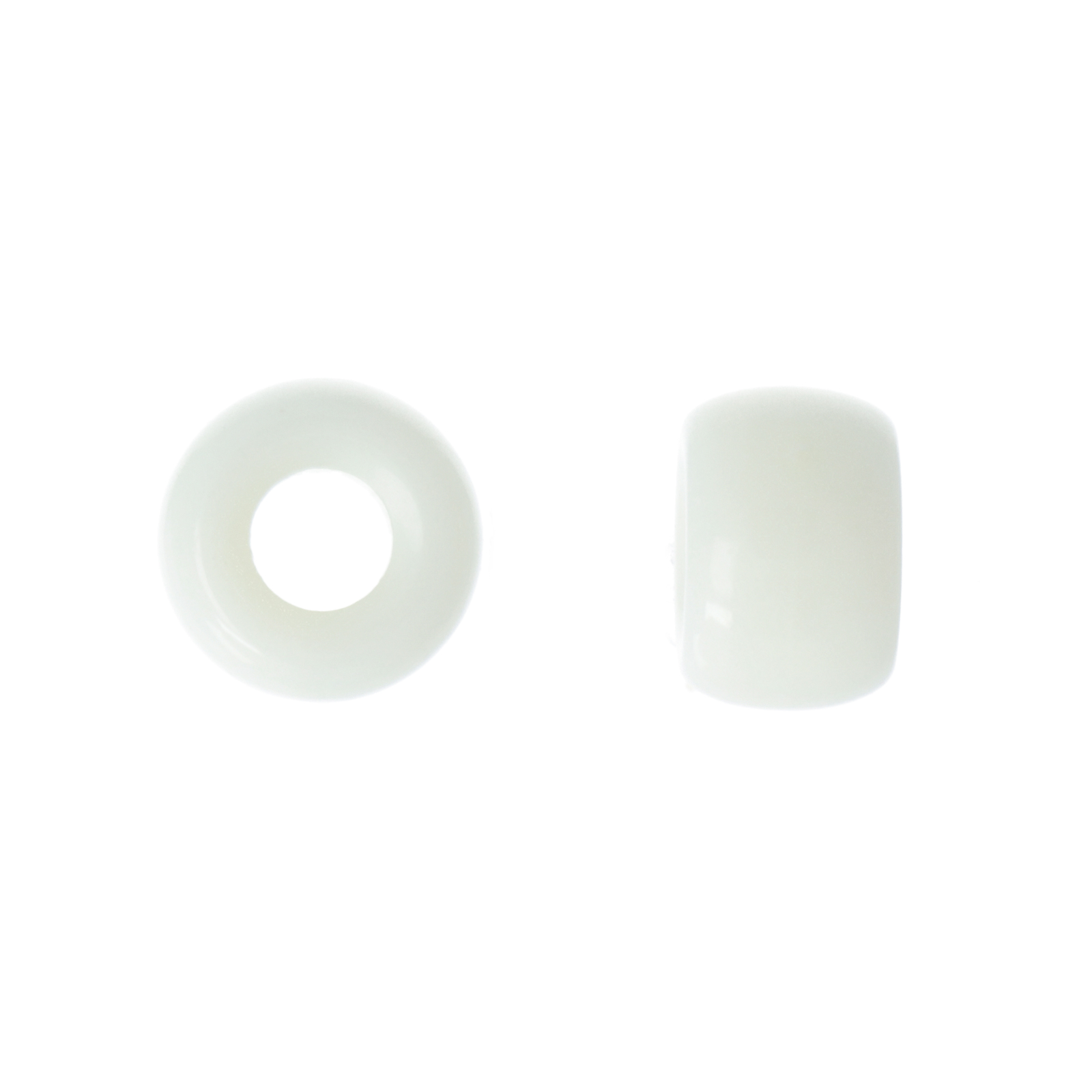 acrylic roundelle ivory 9x6mm | 40pc