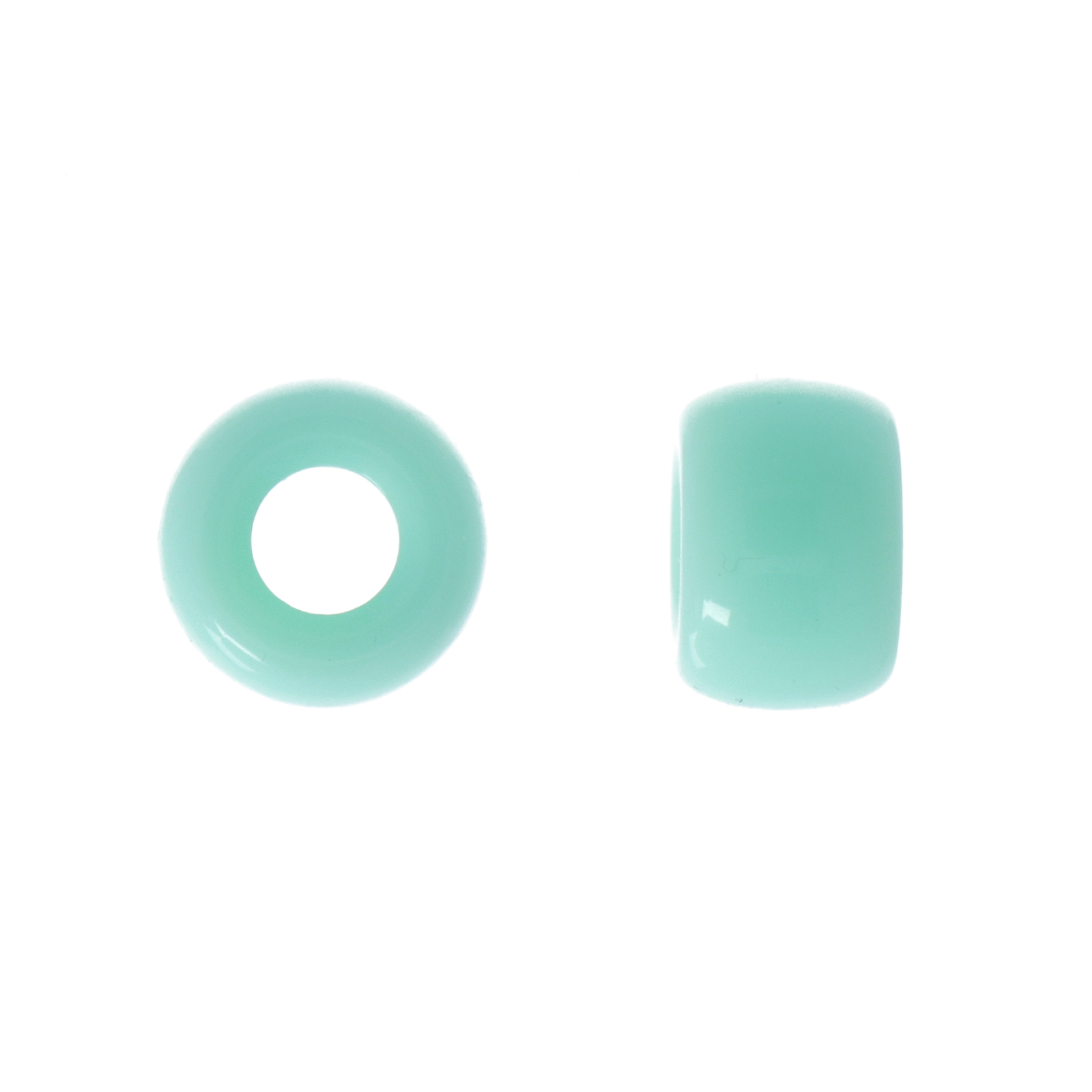 acrylic roundelle aqua 9x6mm | 40pc