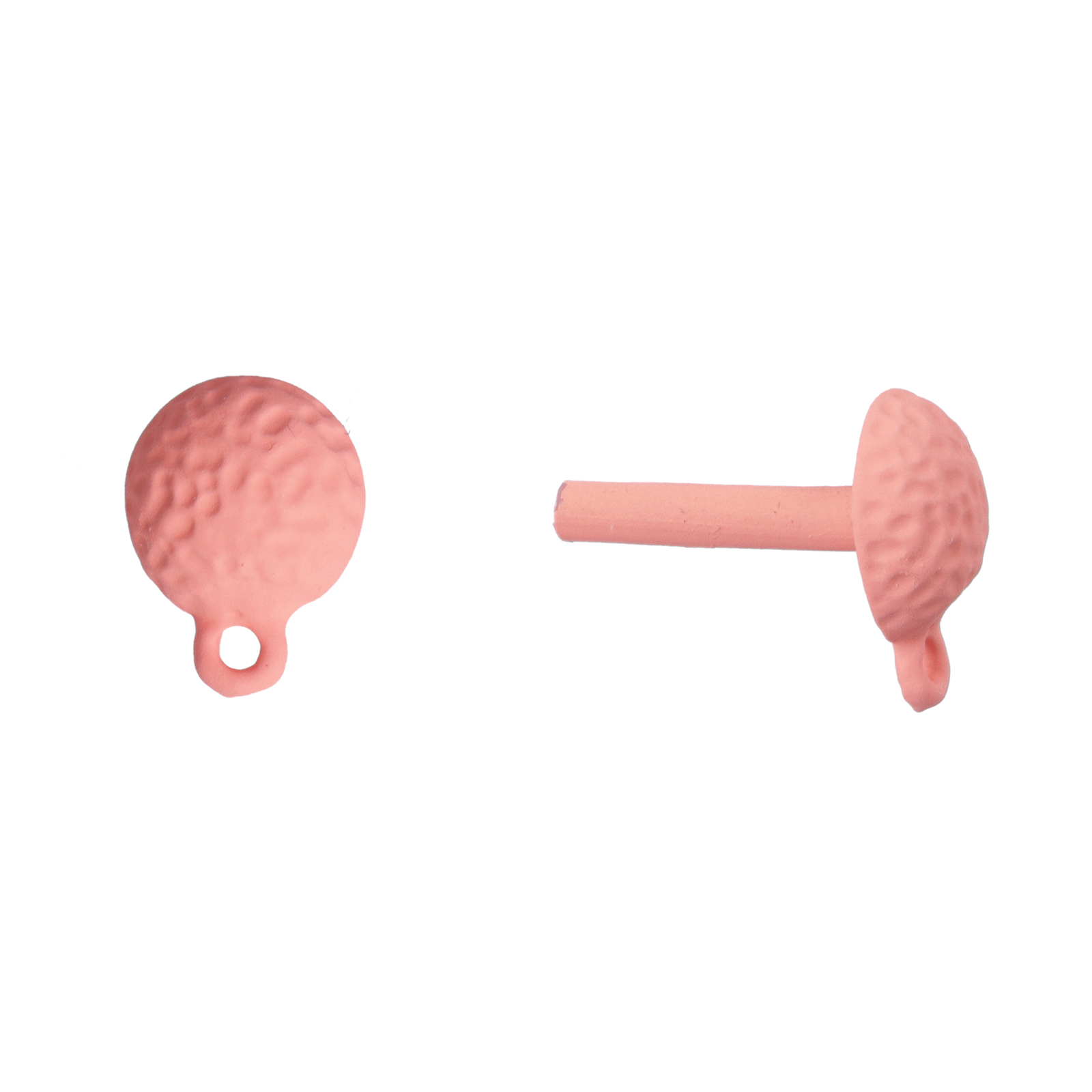 harz ohrstecker pink satin 10mm | 2st