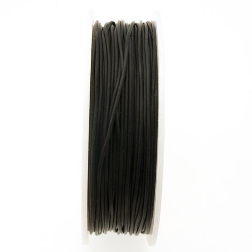 black rubber beading cord - diameter 2mm | 1mt
