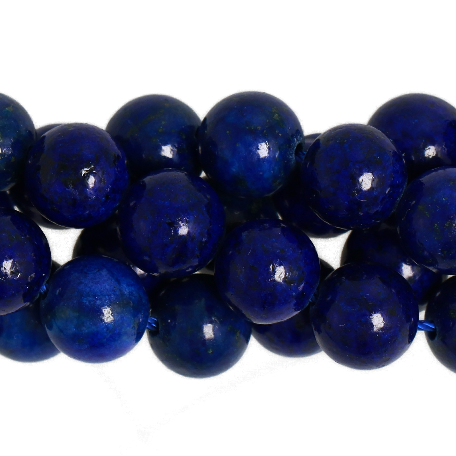 dyed lapislazzuli smooth round 8mm | 12pc