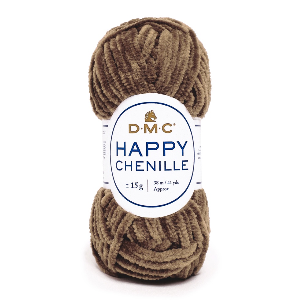 happy chenille dmc - brown (28) - 15gr (38mt) | 1pc