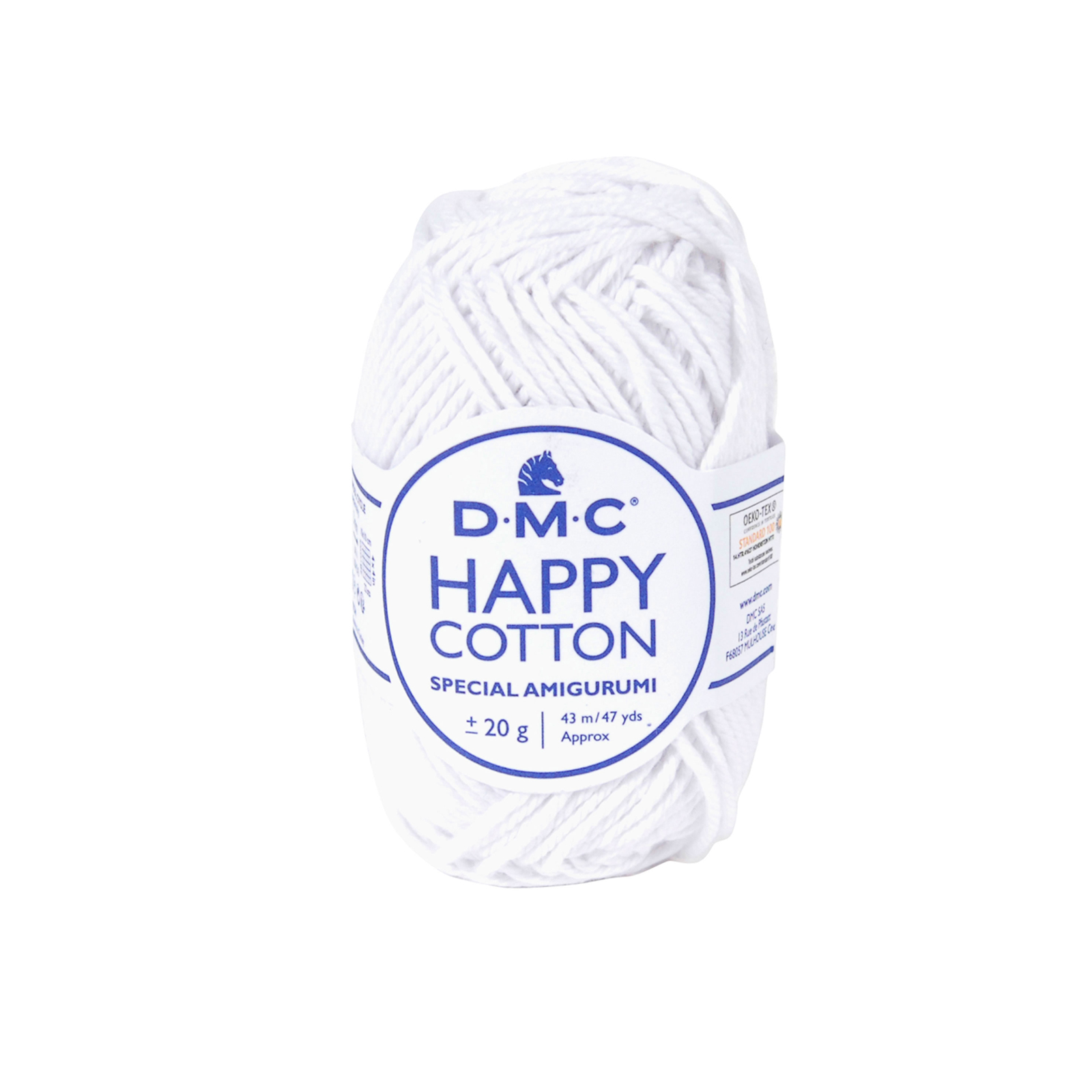 happy cotton amigurumi dmc - white (762) - 20gr (43mt) | 1pc