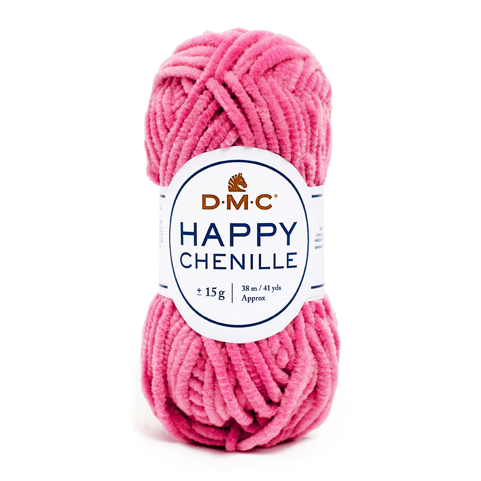 happy chenille dmc - pink (24) - 15gr (38mt) | 1pc