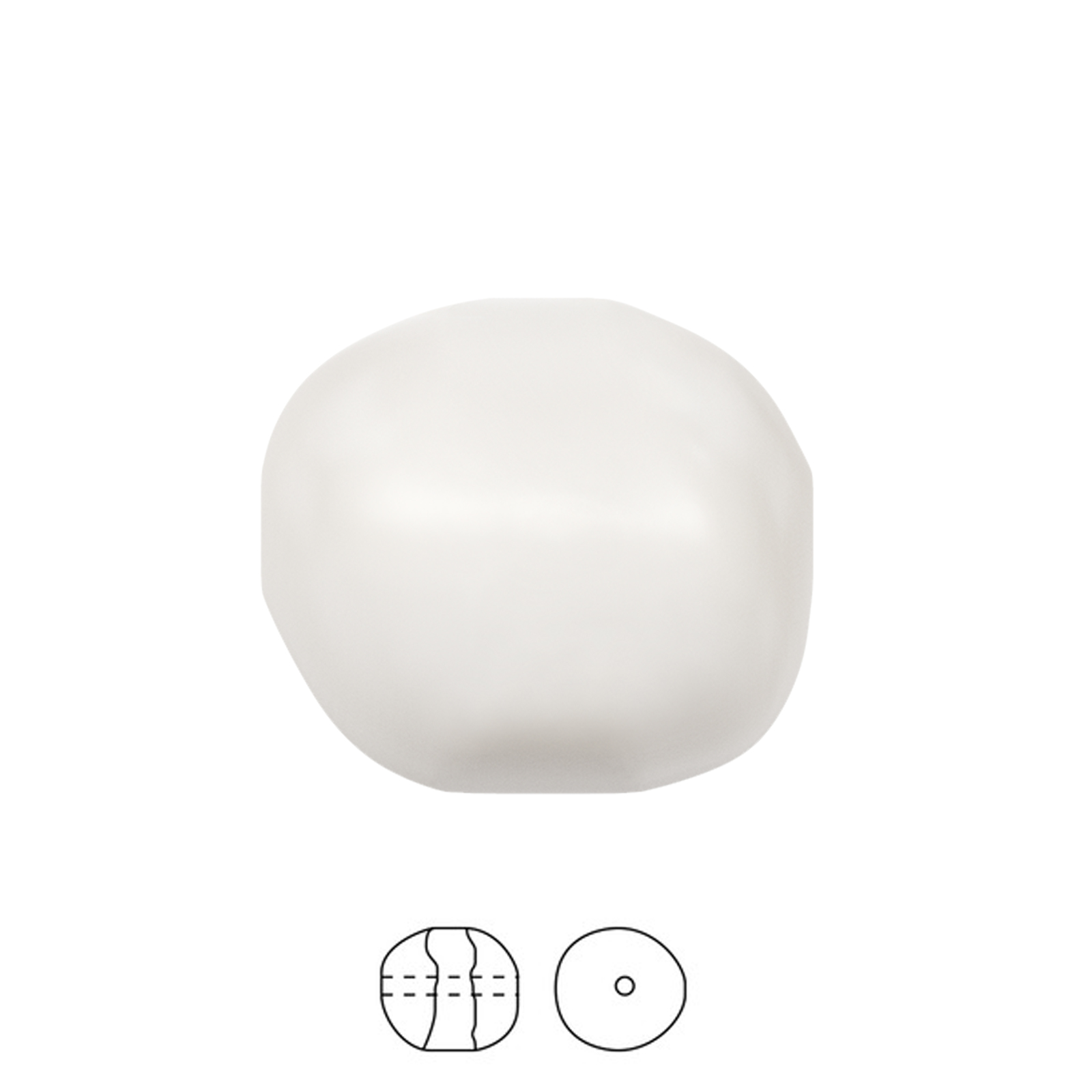 barock perlen (5842) white 10mm | 2st
