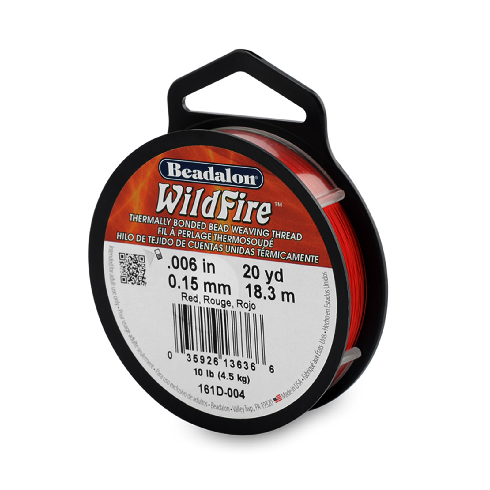 faden wildfire red - dicke 0,15mm - spule 18,3mt | 1st