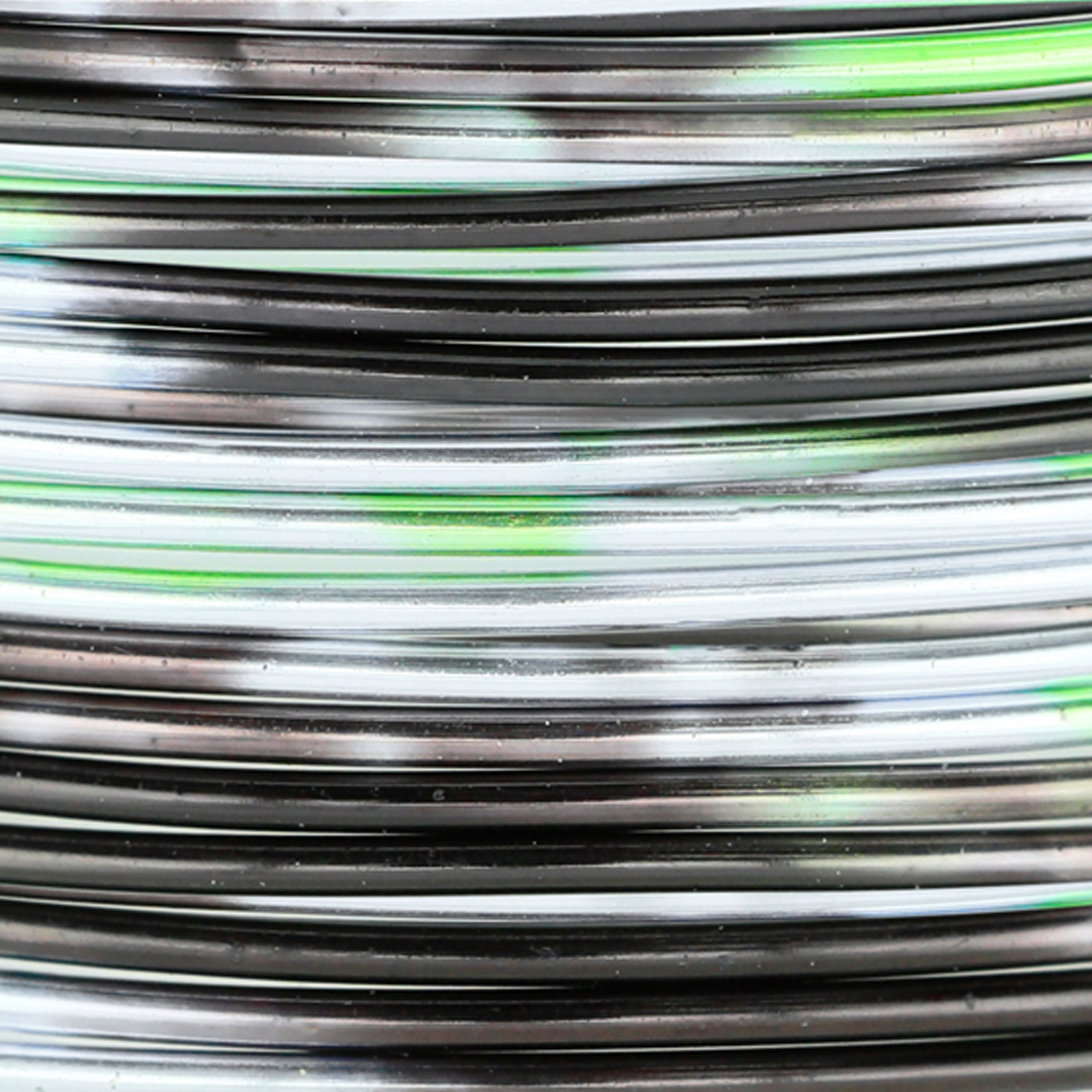 silver/black/green artistic wire multicolor - diameter 1mm - 1,8mt spool | 1pc