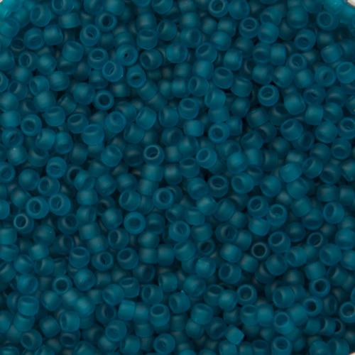rocaille toho seed beads 15/0 - transparent frosted teal (7bdf) | 10gr