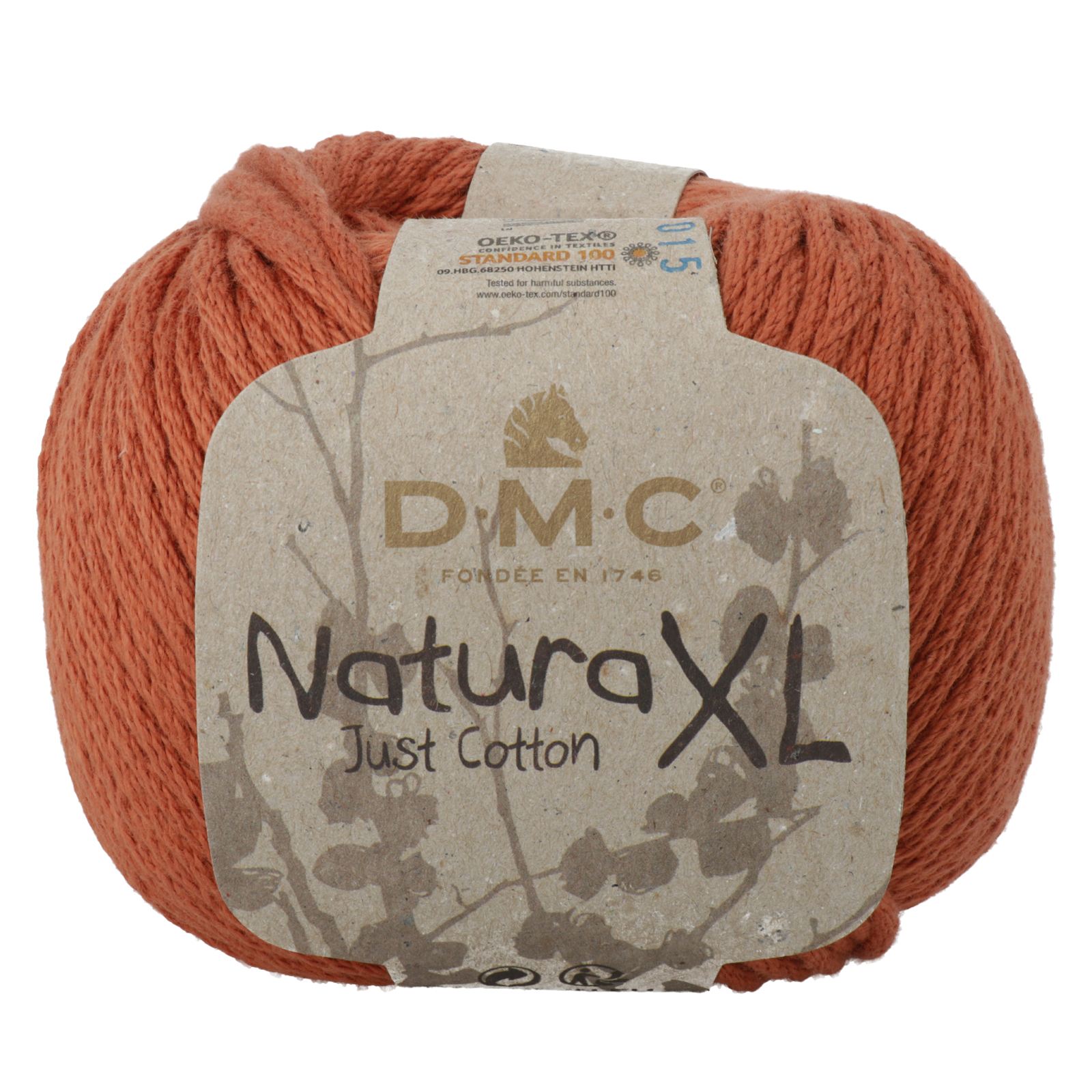 natura xl dmc yarn - terracotta (101) - 100gr (75mt) | 1pc