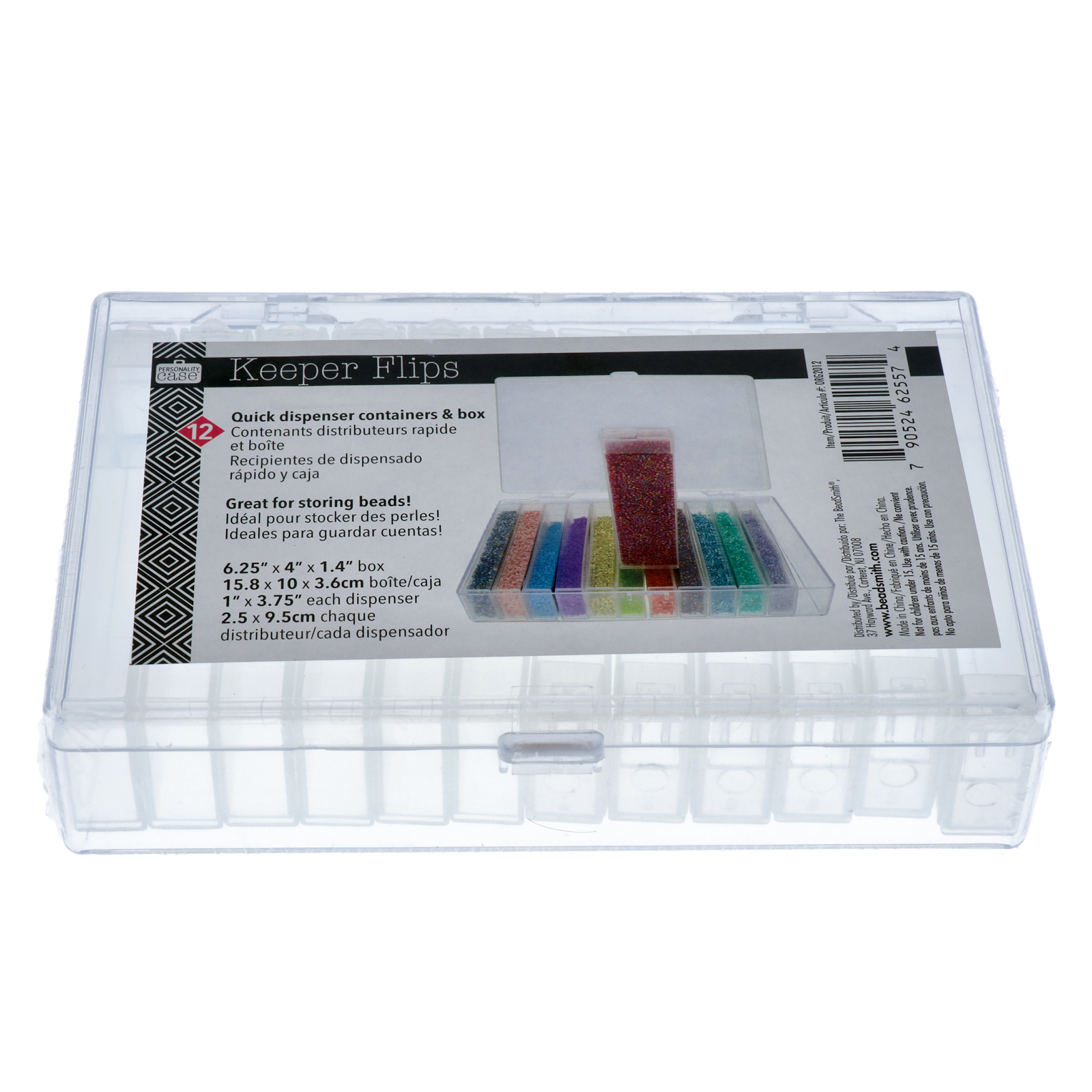 12 quick dispenser containers & box 16x10cm | 1pc