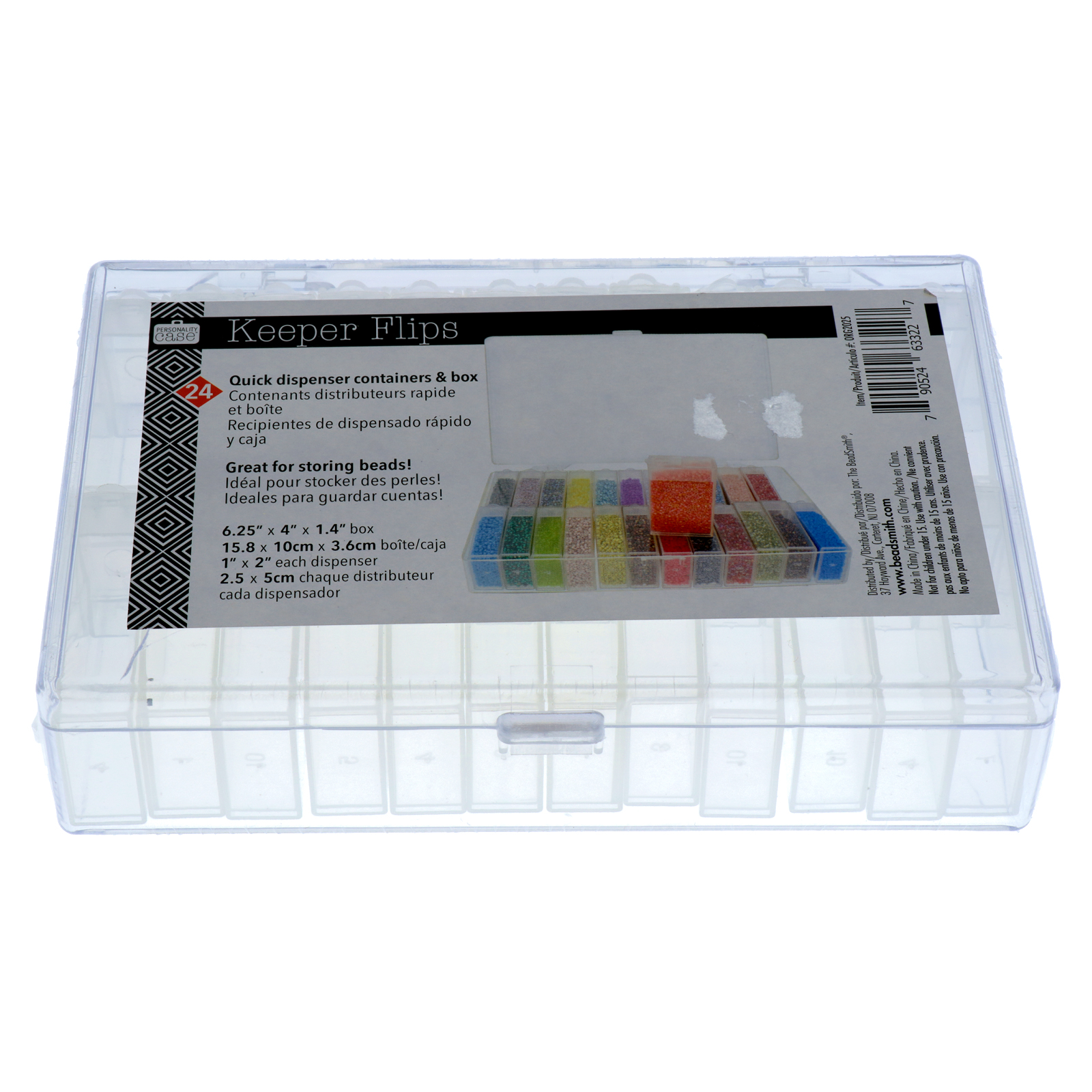 24 quick dispenser containers & box 16x10cm | 1pc