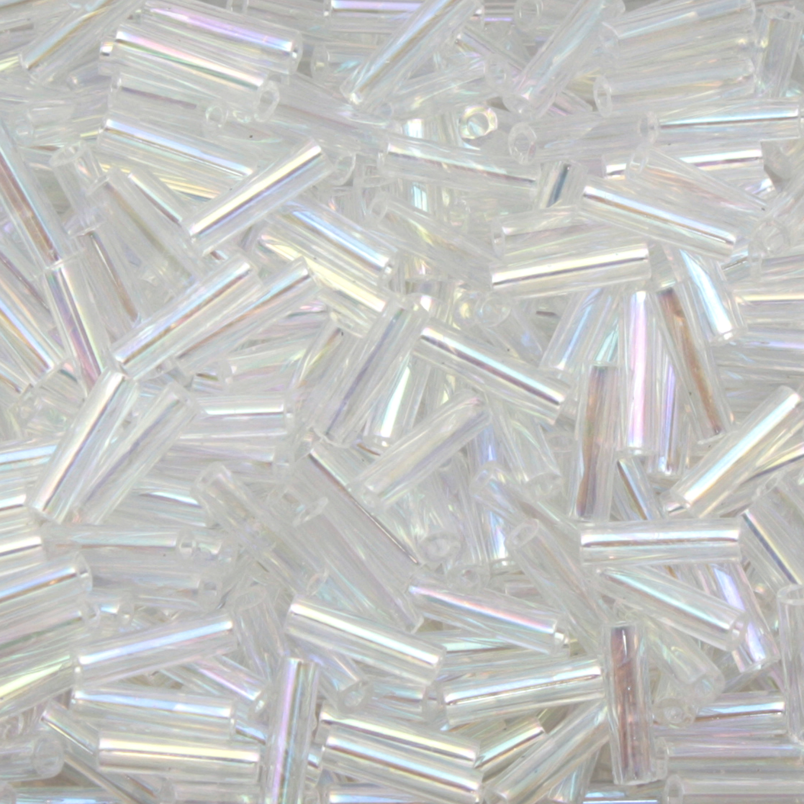 bugle miyuki beads 6mm - transparent crystal ab (250) | 10gr
