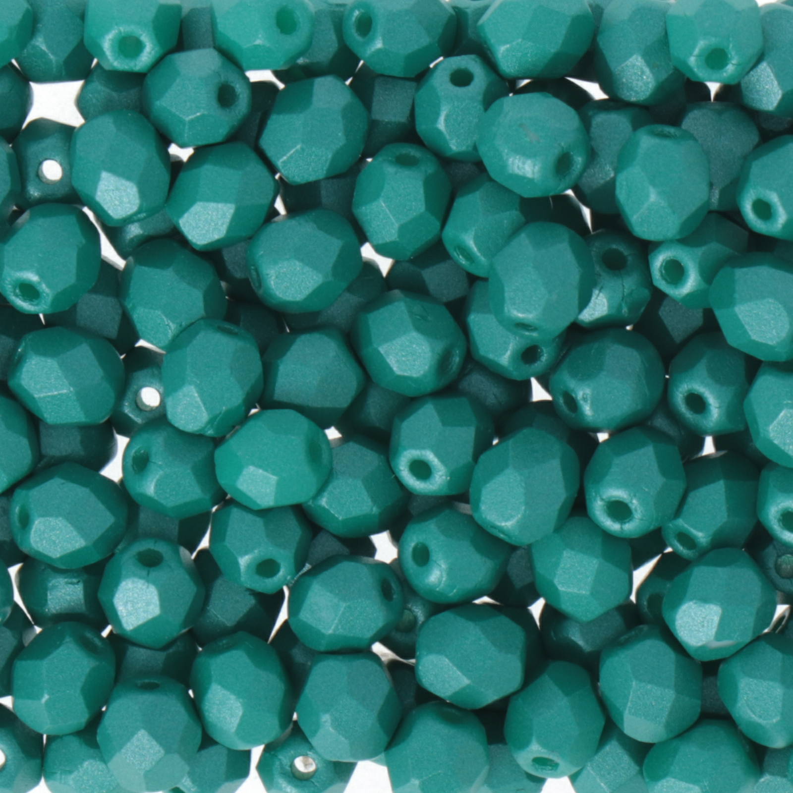 böhmische glasschliffperlen powdery teal 4mm | 50st