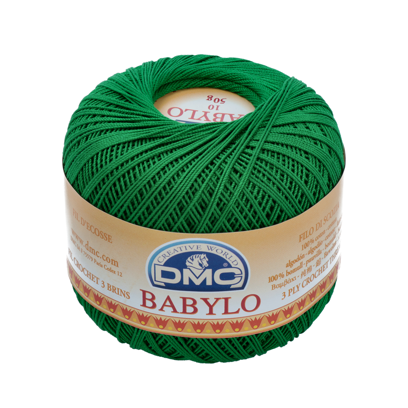 babylo 10 dmc crochet thread - emerald (699) - 50gr (267mt) | 1pc