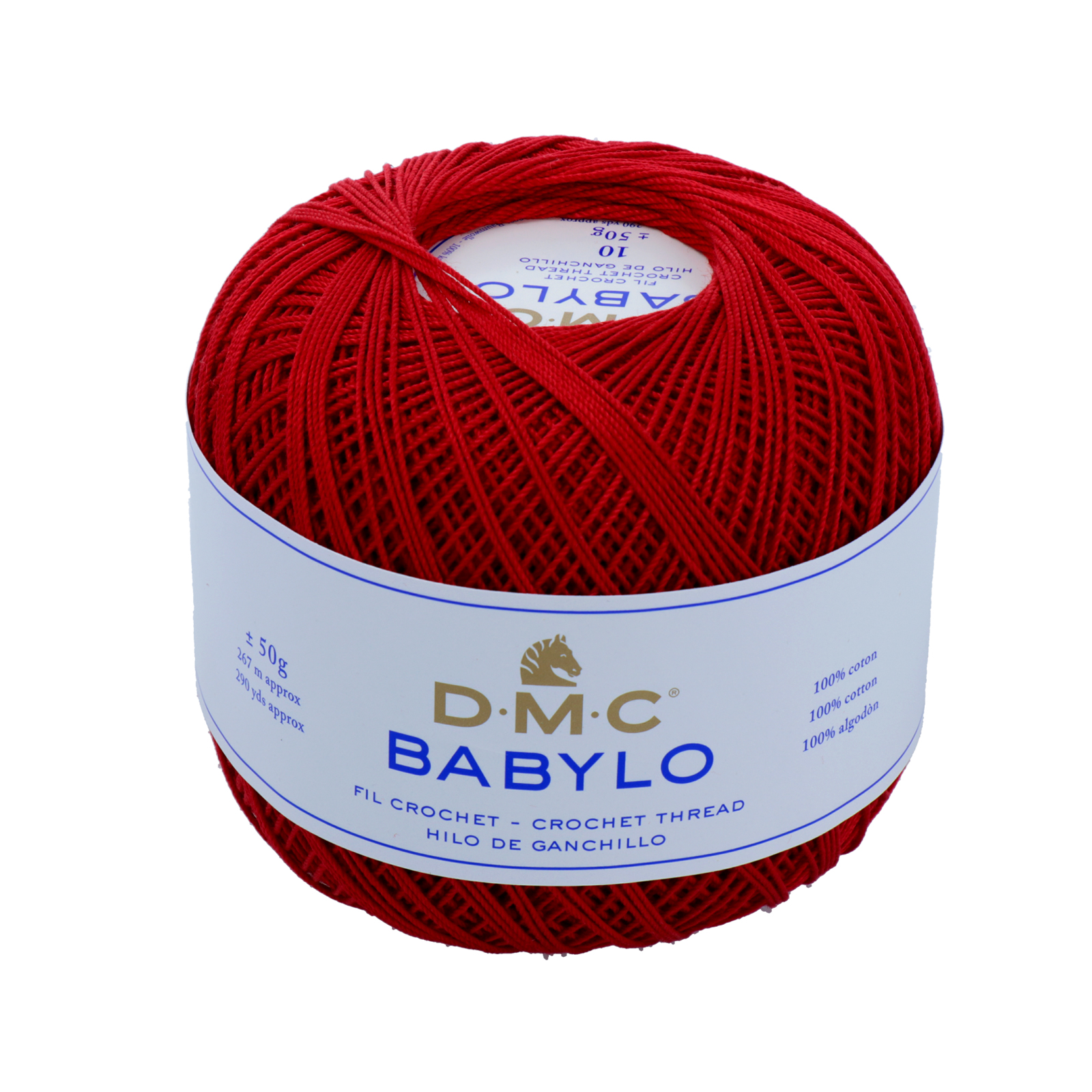 babylo 10 dmc häkelgarn - bordeaux (815) - 50gr (267mt) | 1st