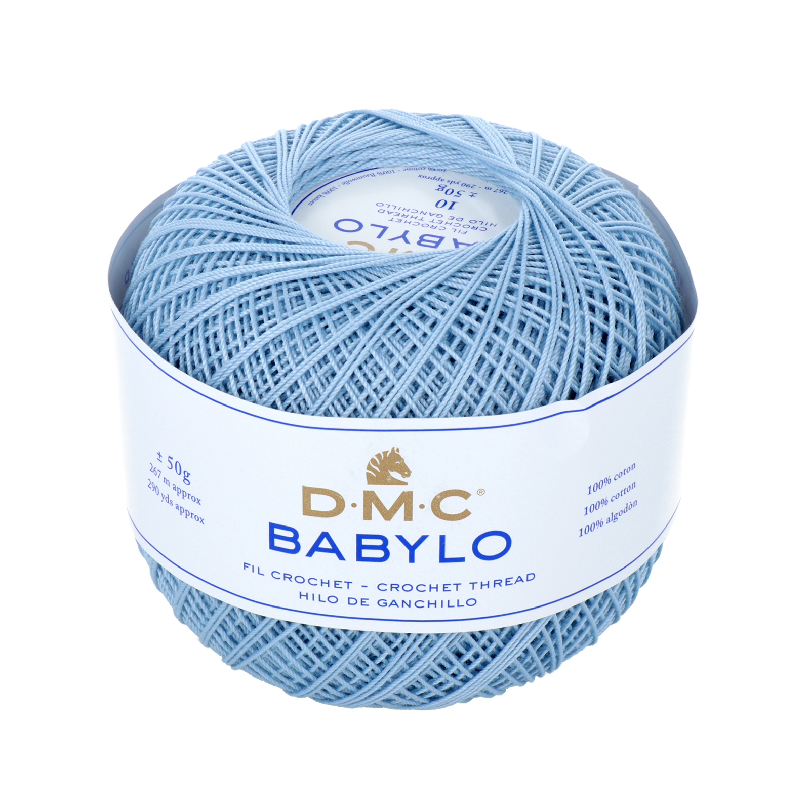 babylo 10 dmc crochet thread - sky blue (3840) - 50gr (267mt) | 1pc