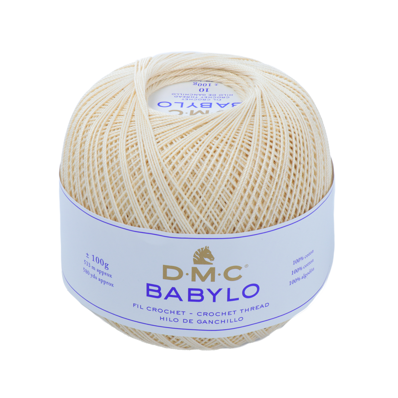 babylo 10 dmc crochet thread - ecrù - 100gr (533mt) | 1pc
