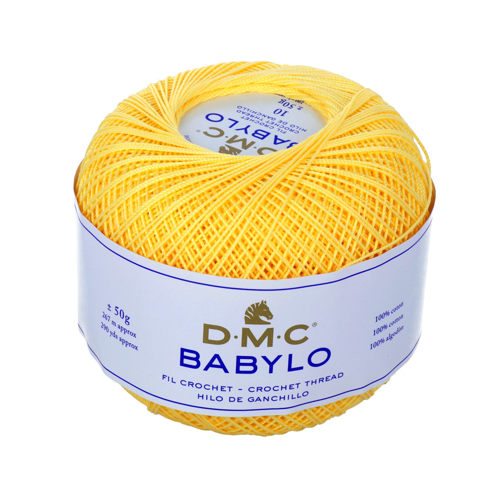 babylo 10 dmc crochet thread - pale yellow (745) - 50gr (267mt) | 1pc
