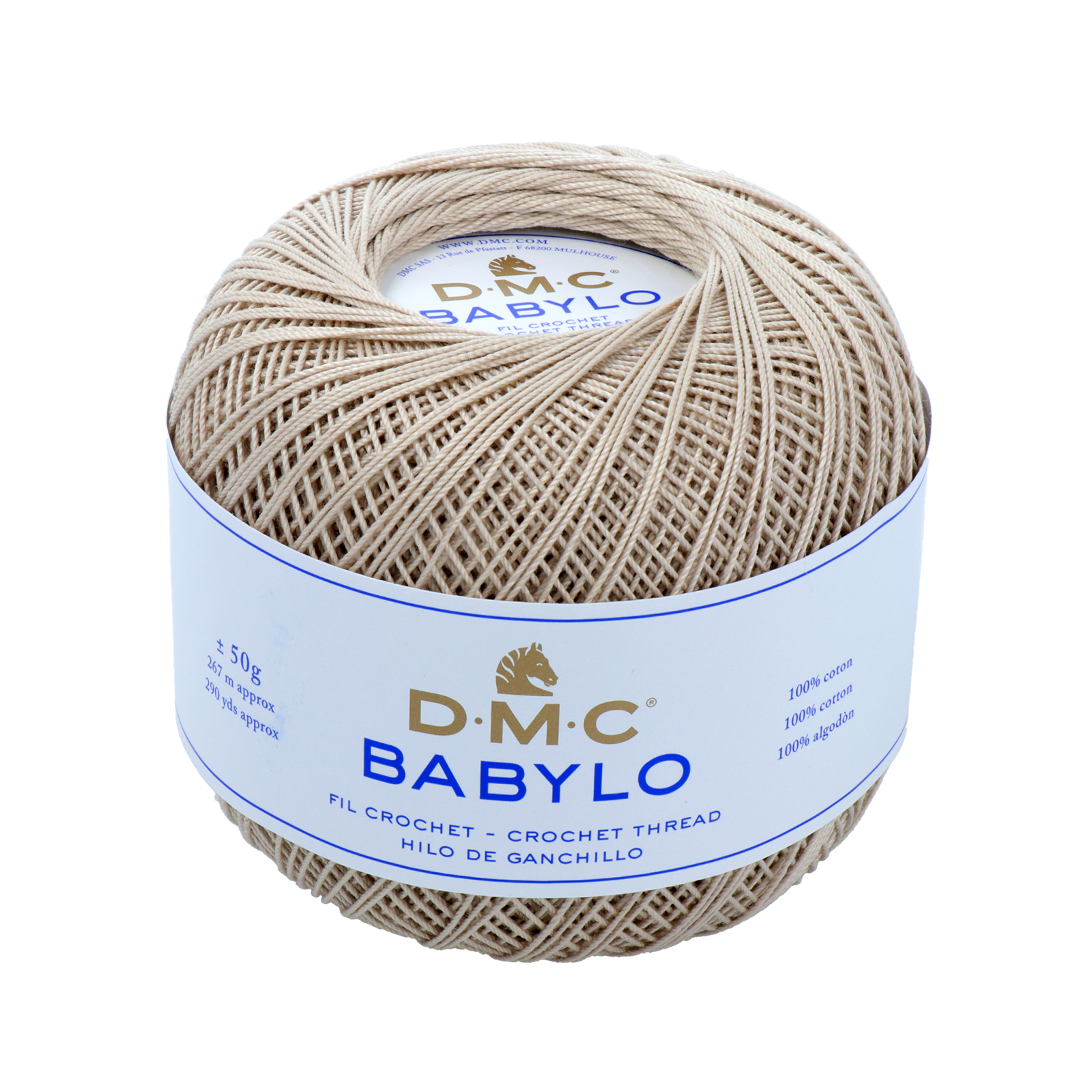 babylo 10 dmc crochet thread - beige (842) - 50gr (267mt) | 1pc