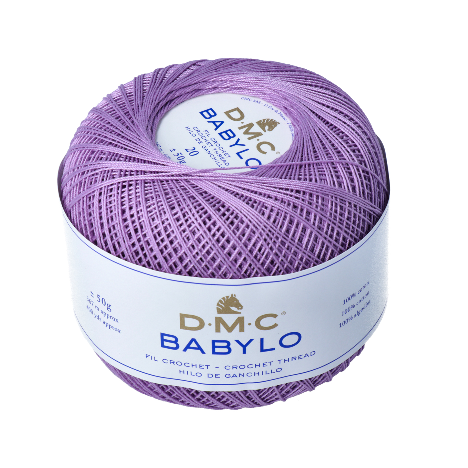 babylo 20 dmc crochet thread - violet (210) - 50gr (367mt) | 1pc