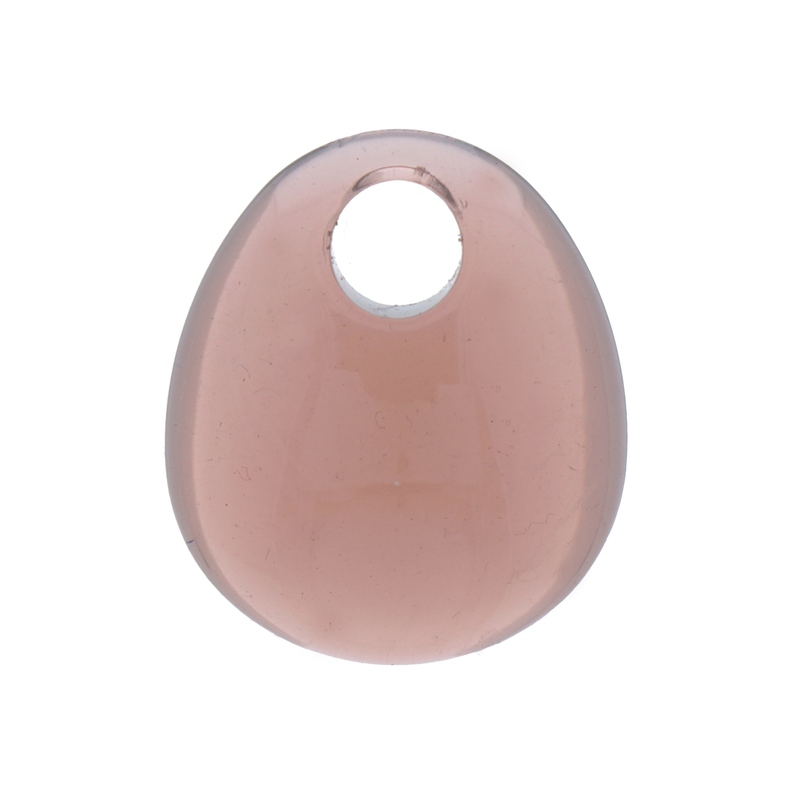 plexiglass trasparent caramel oval 30x25mm | 1pc