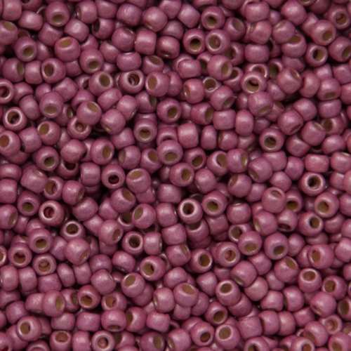 saatperlen toho 11/0 per. finish galvanized pink flieder farbec frosted (pf553f) | 10gr