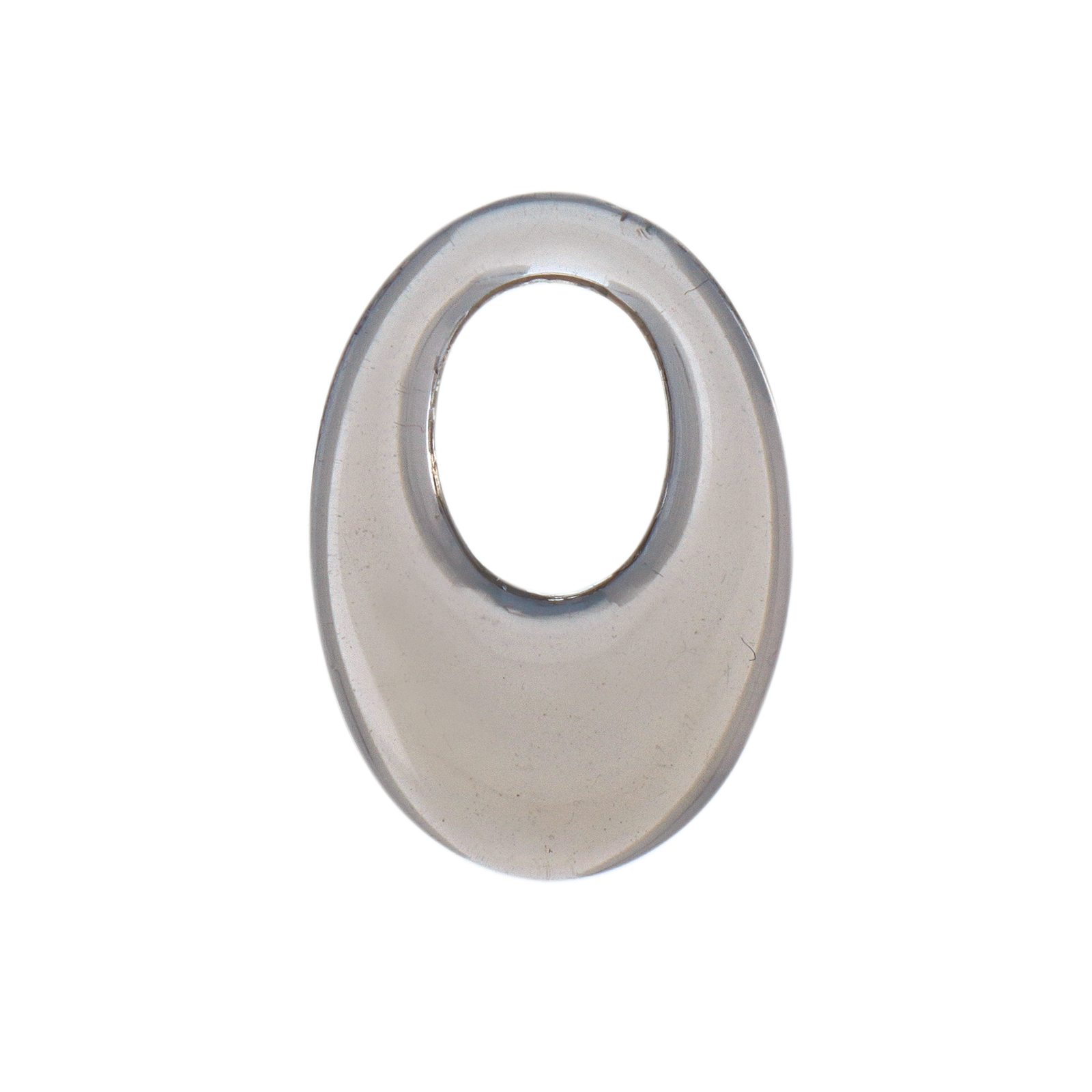 plexiglass trasparent grey oval 20x14mm | 2pc