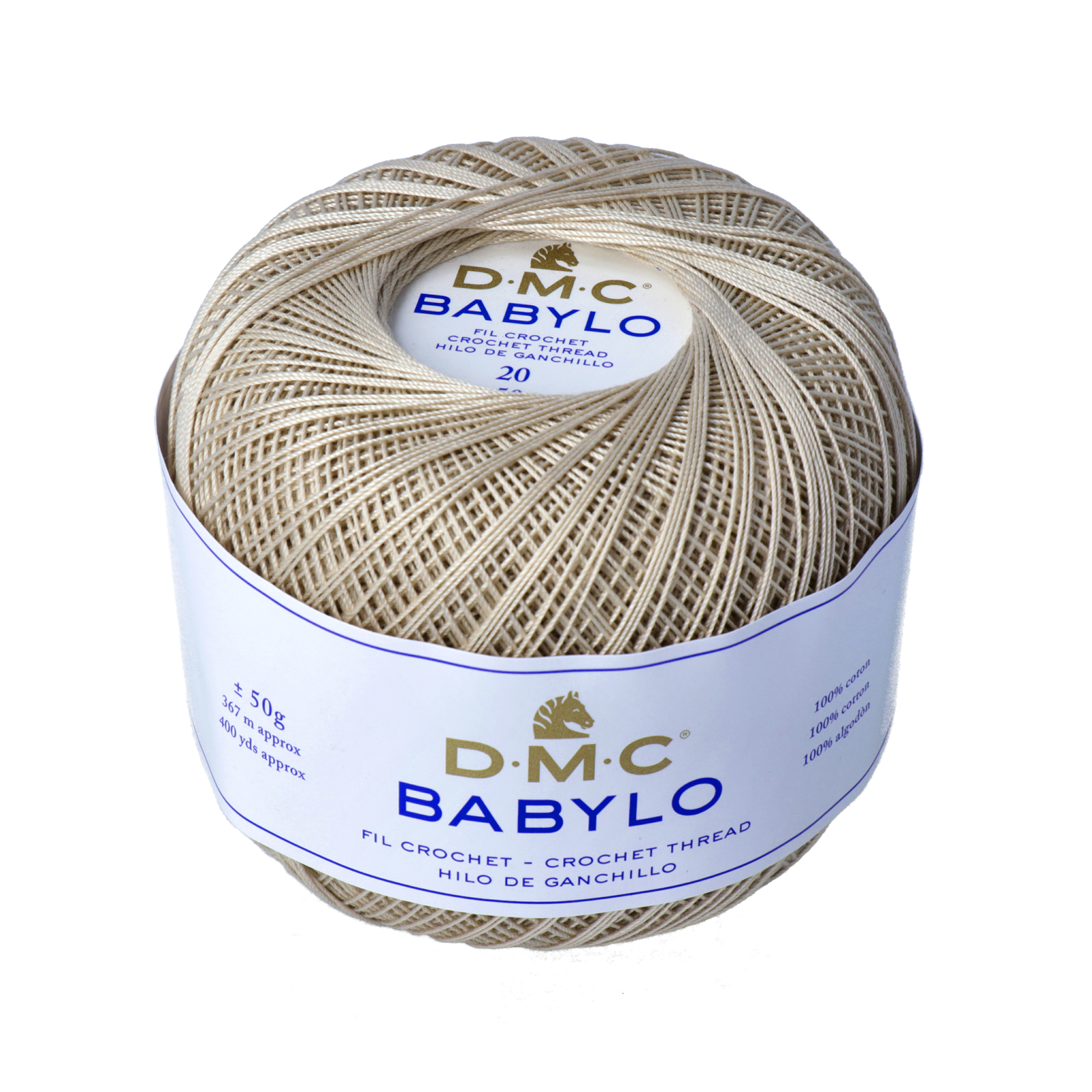 babylo 20 dmc crochet thread - beige (842) - 50gr (367mt) | 1pc