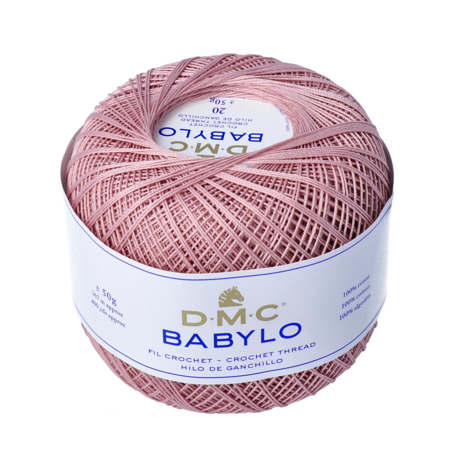babylo 20 dmc crochet thread - pink (778) - 50gr (367mt) | 1pc