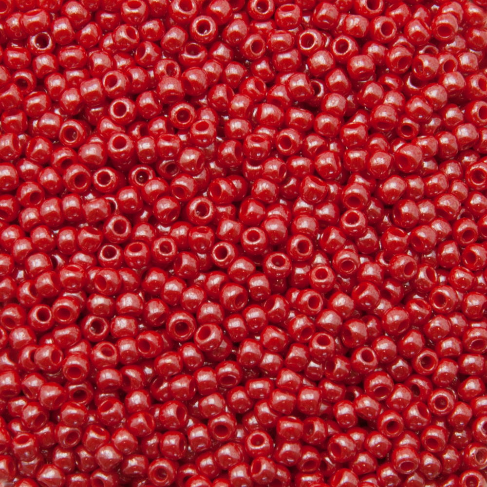 rocaille toho seed beads 11/0 opaque luster cherry (125) | 10gr