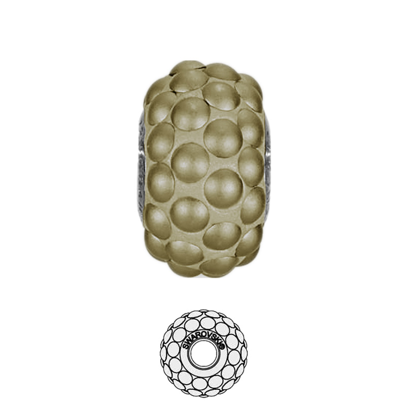 becharmed pave' cabochon (180501) metallic light gold matte finish 15,5mm | 1st