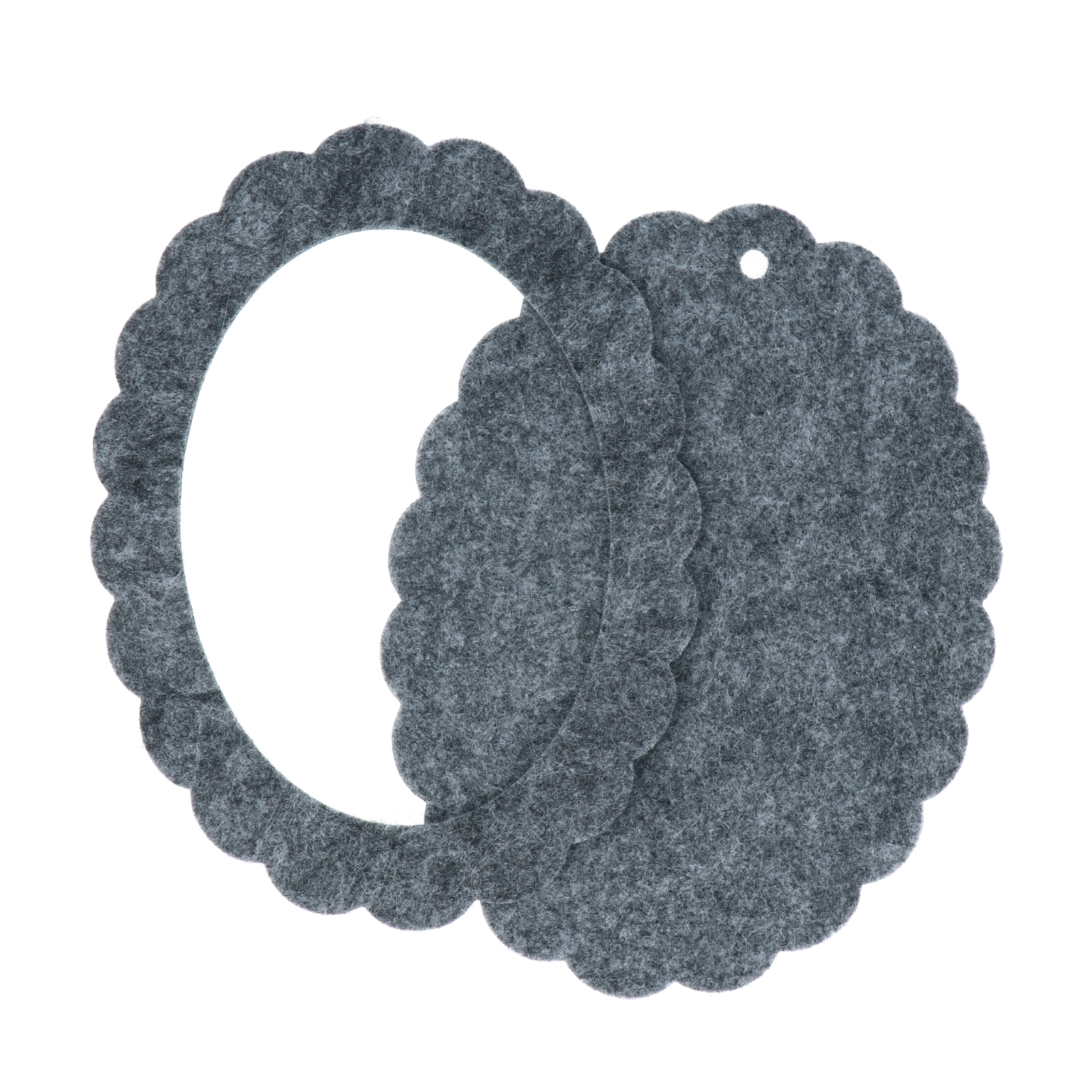 felt frame grey 14x10,5cm | 1pc