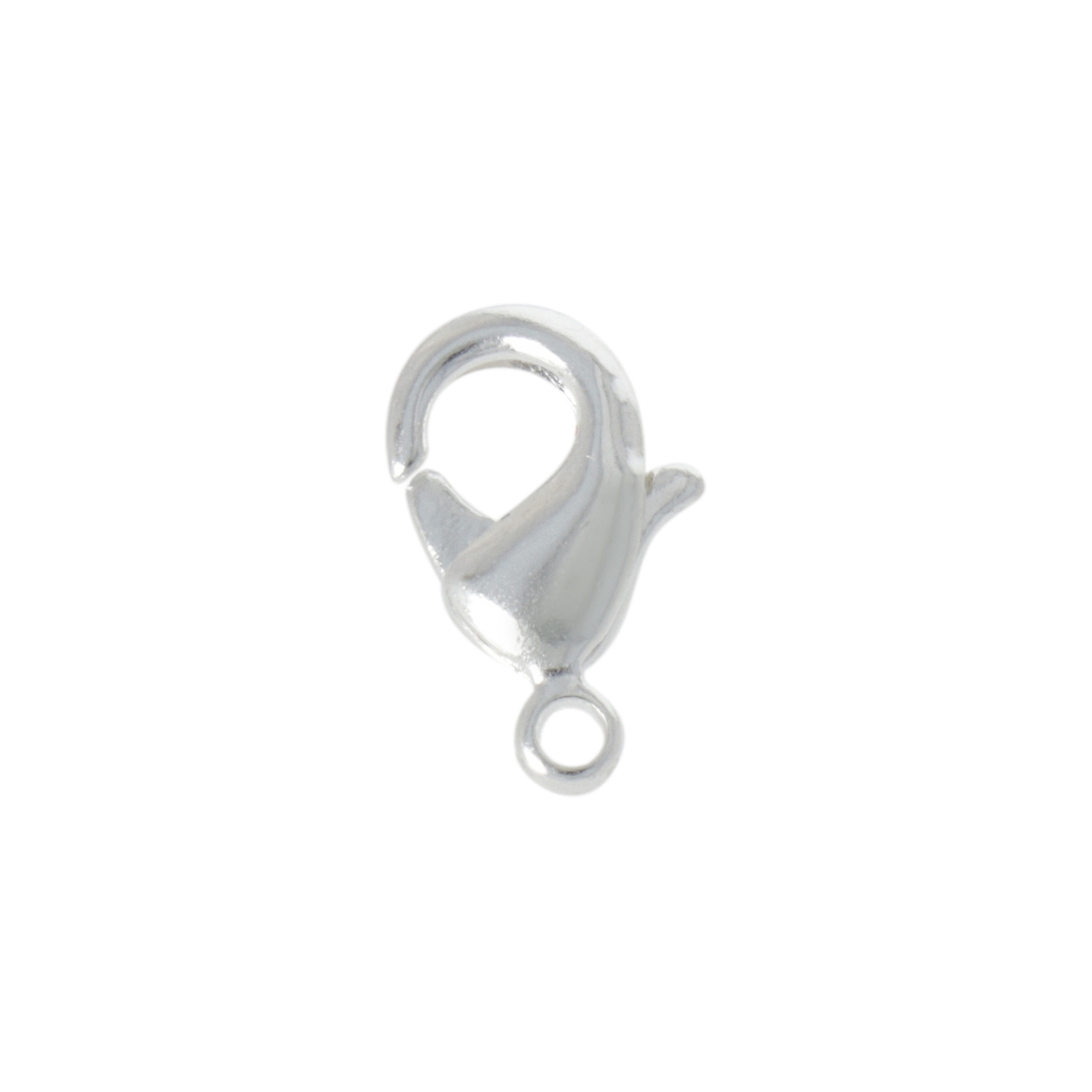 silver plated trigger clasp 15x8mm | 8pc