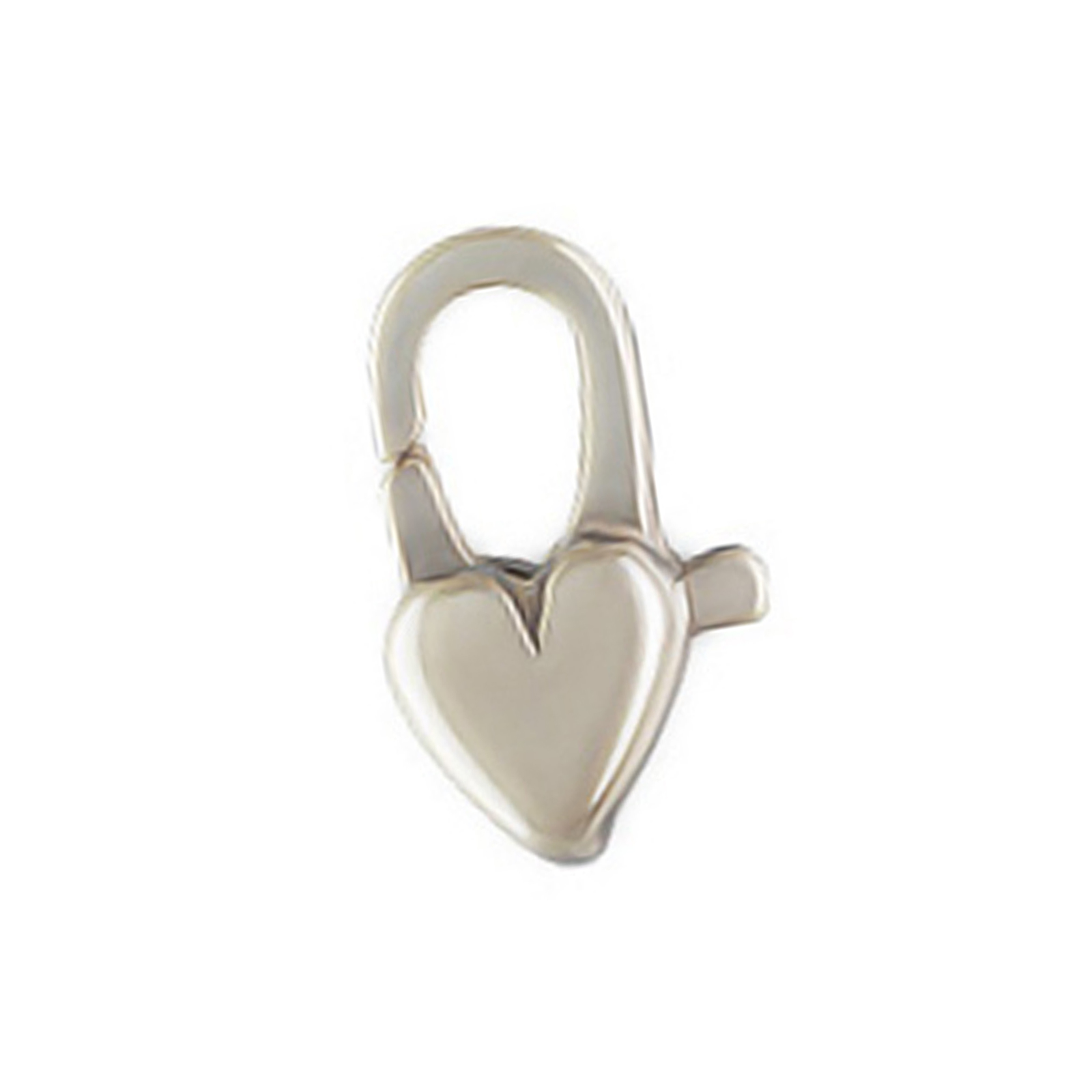 sterling silver lobster heart clasp 12mm | 1pc