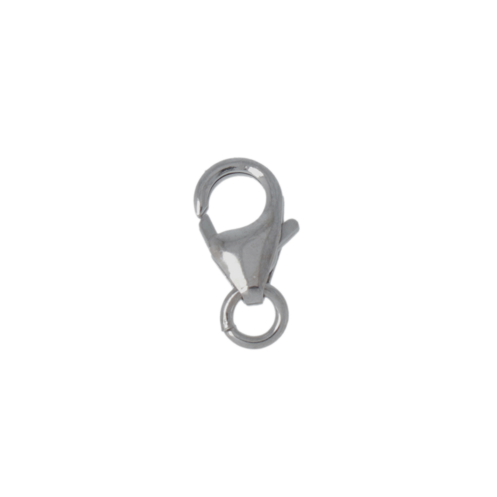 rhodium sterling silver trigger clasp 8,2mm | 2pc