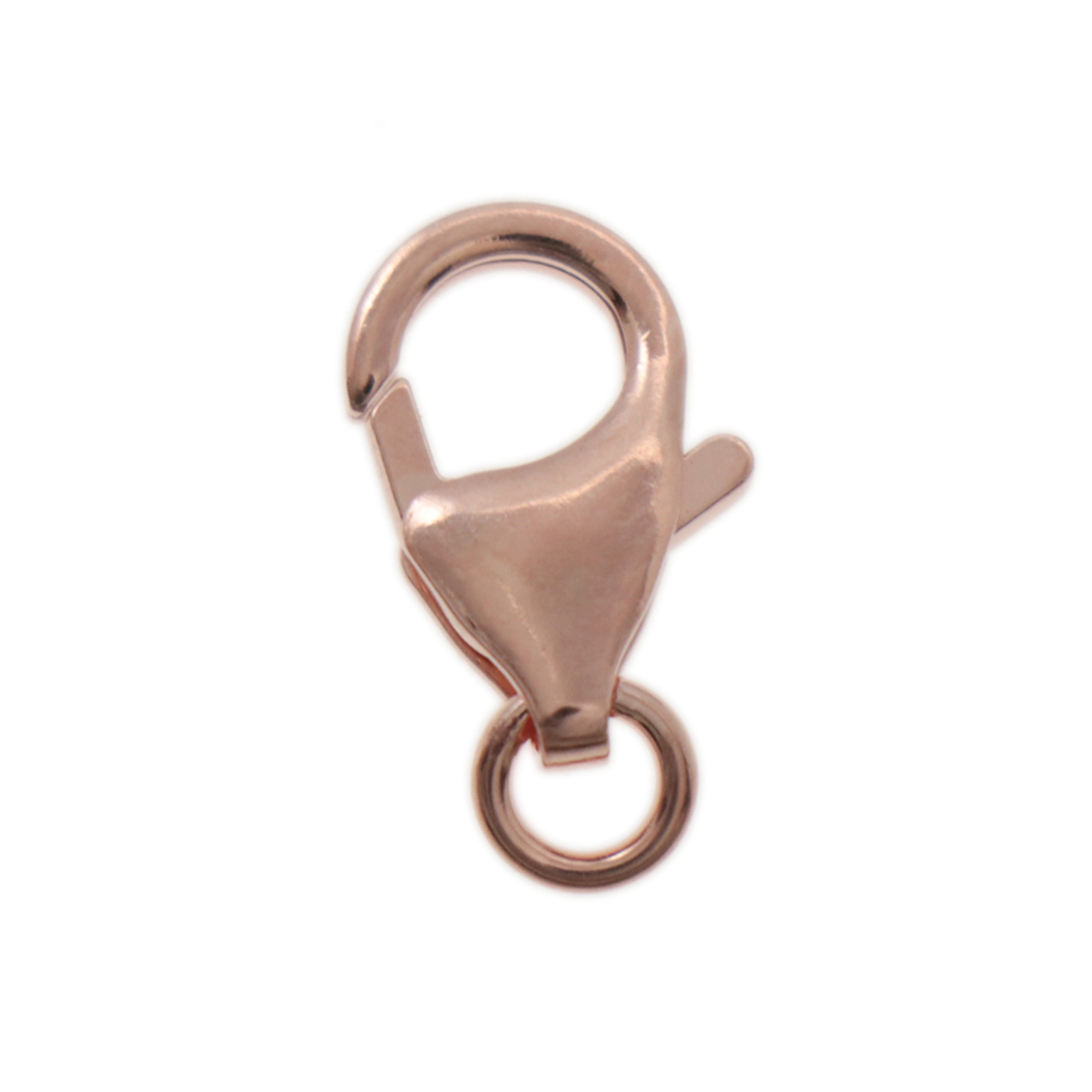 sterling silver rose gold plated trigger clasp 13mm | 1pc