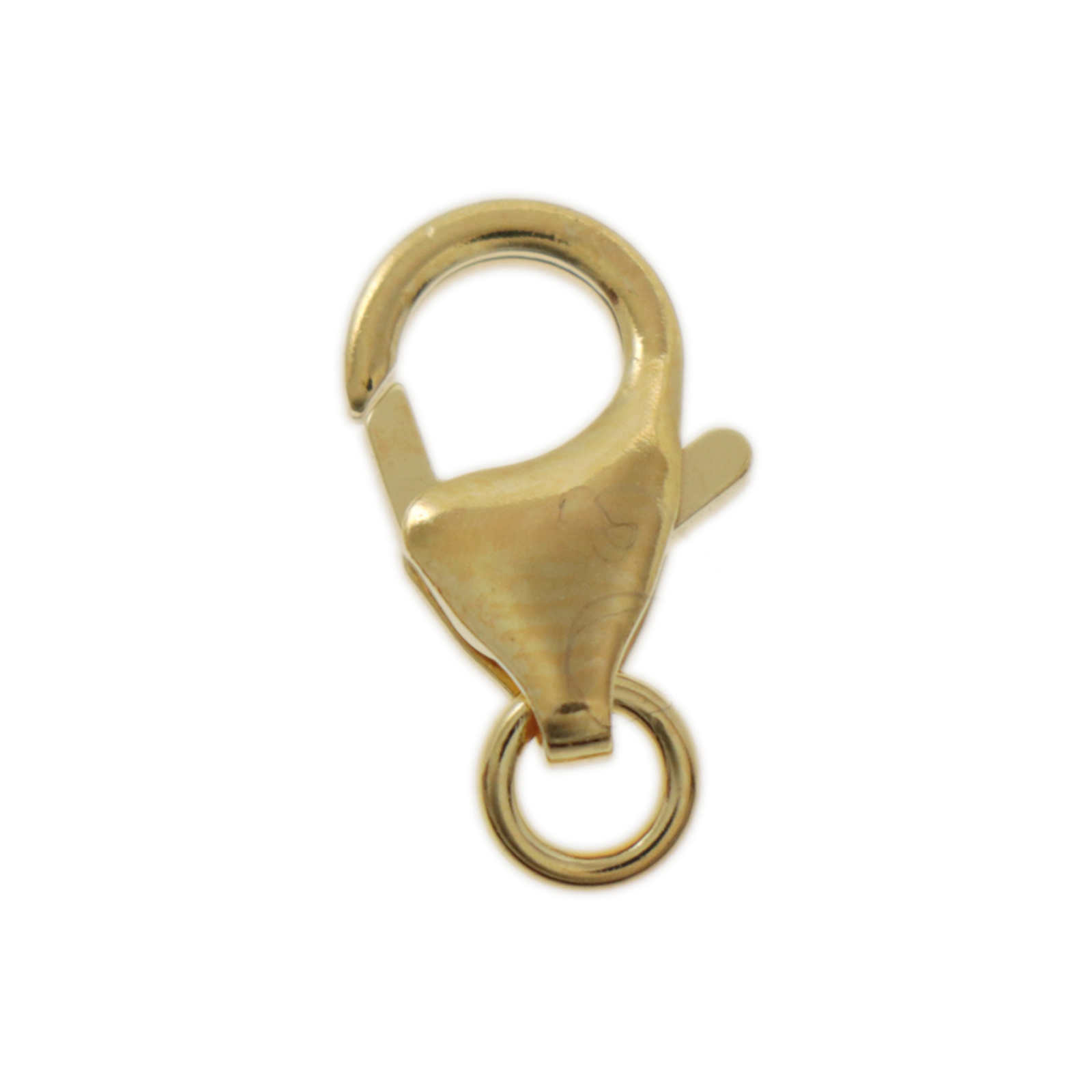 sterling silver gold plated trigger clasp 13mm | 1pc