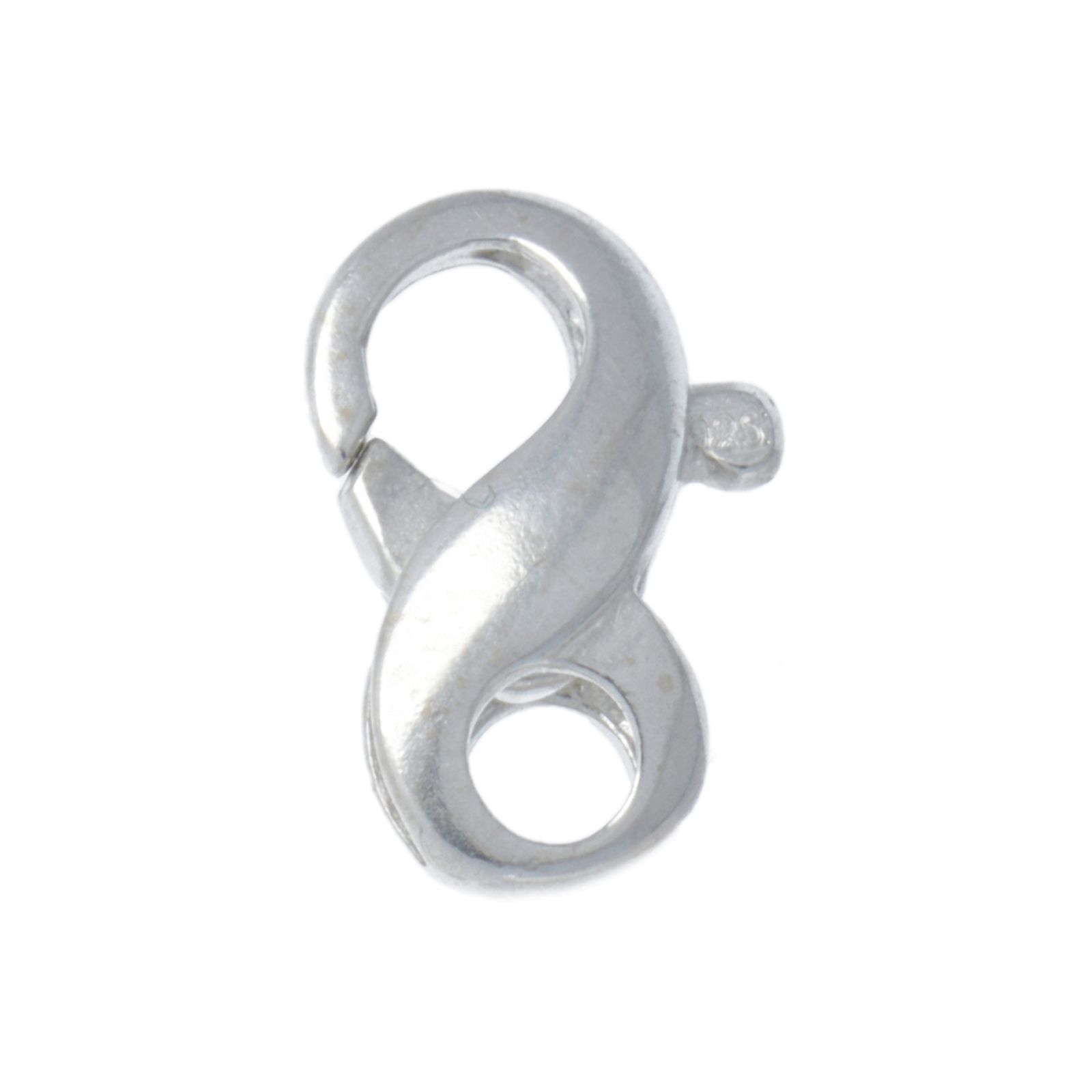 sterling silver infinity trigger clasp 13mm | 1pc