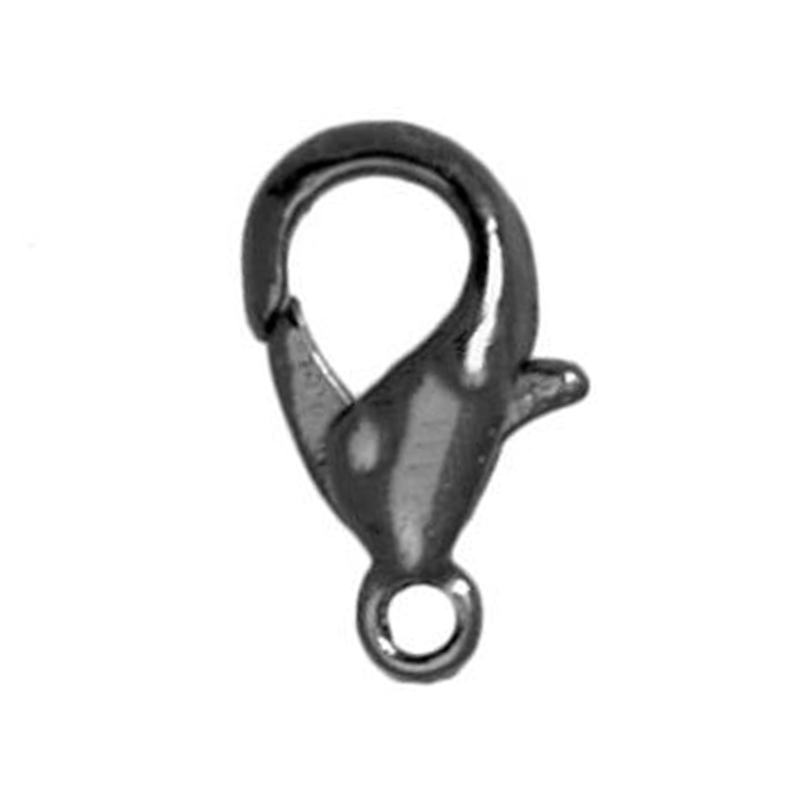 gunmetal plated trigger clasp 12x6mm | 10pc