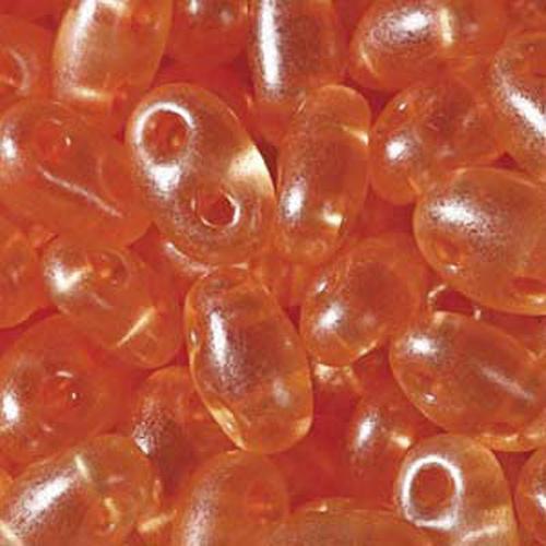 twin beads preciosa 5x2,5mm orange pearl | 20gr