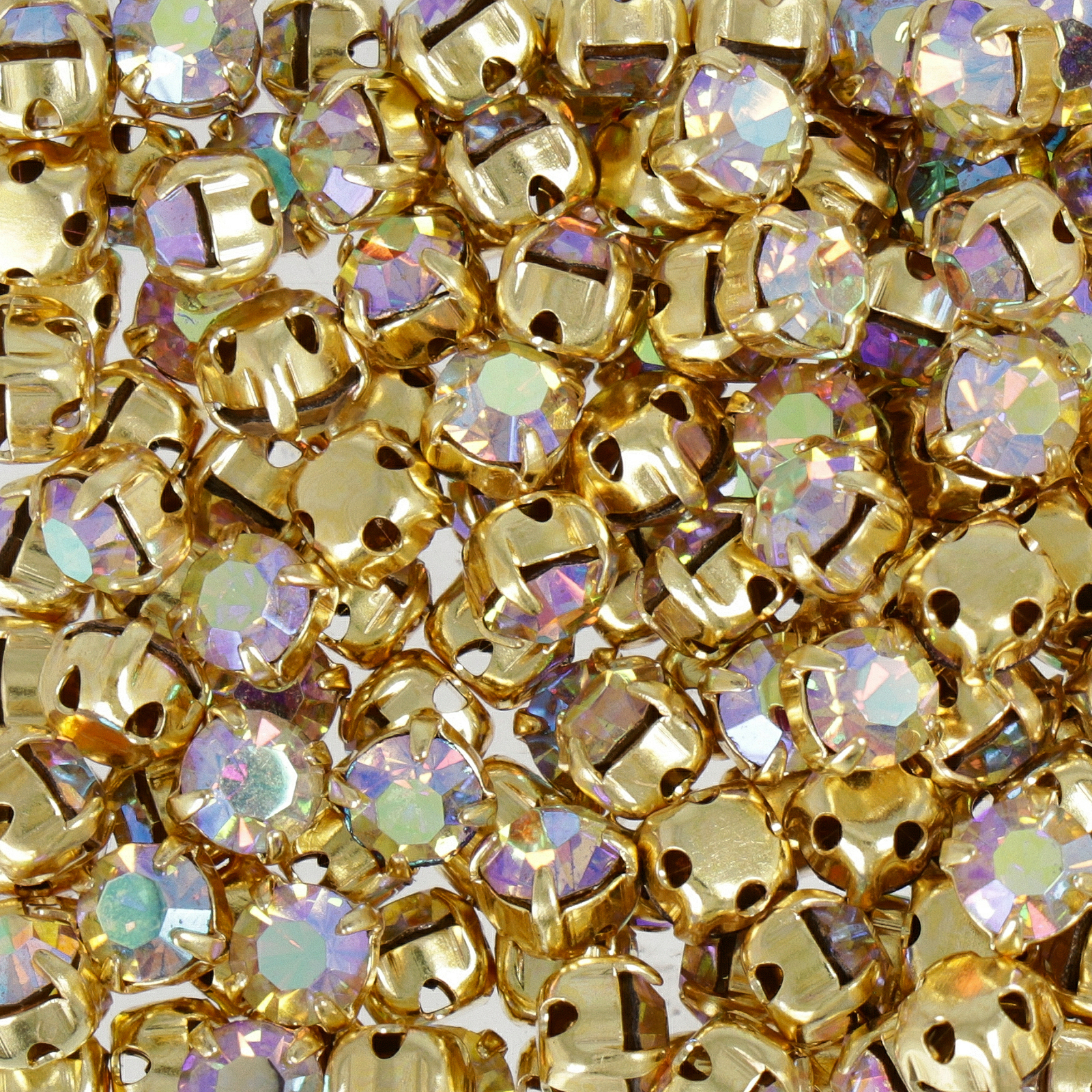 vergoldet strass zum aufnähen crystal ab ss16 (3,80-4,00mm) | 24st